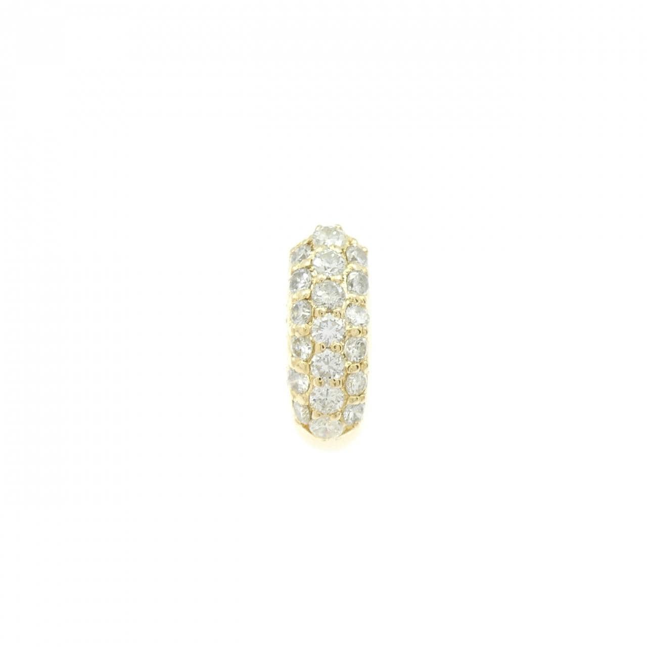 K18YG ダイヤモンド ピアス 0.50CT 片耳