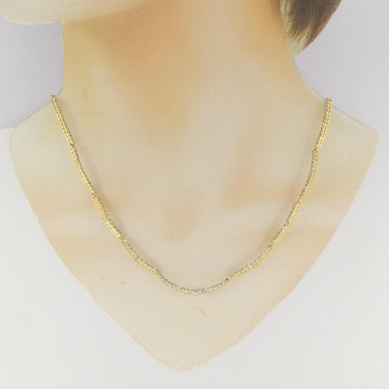 K18YG ダイヤモンド ネックレス 5.00CT