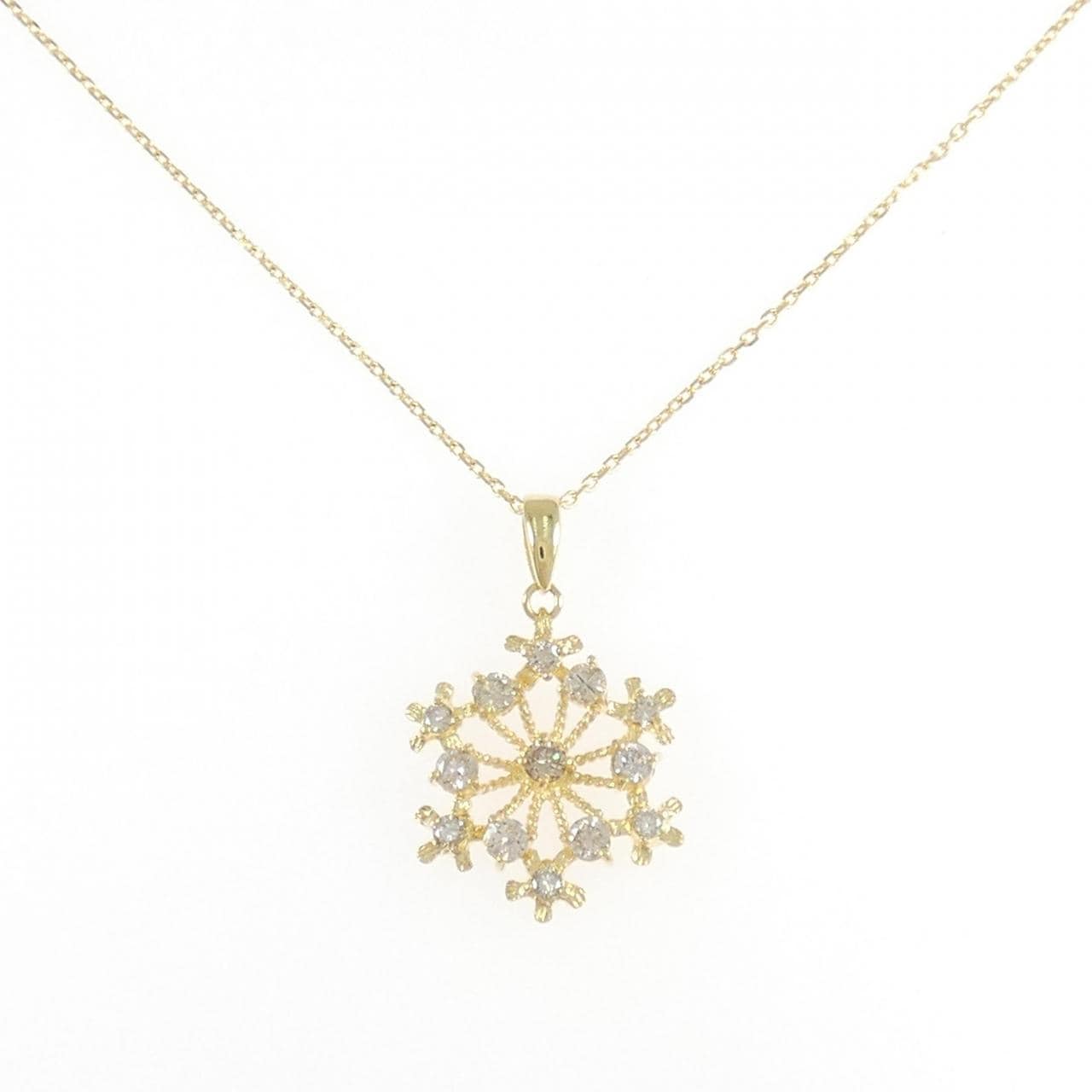 K18YG ダイヤモンド ネックレス 0.50CT