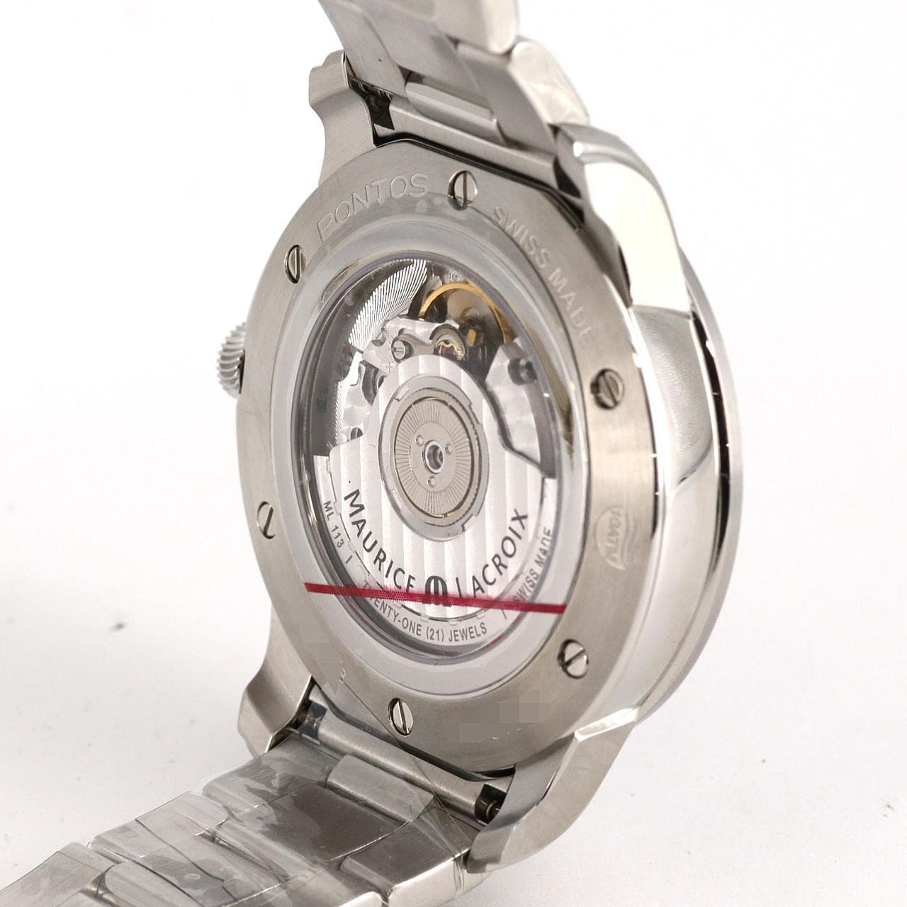 【新品】モーリス･ラクロア ポントスパワーリザーブ PT6368-SS002-330-1 SS 自動巻