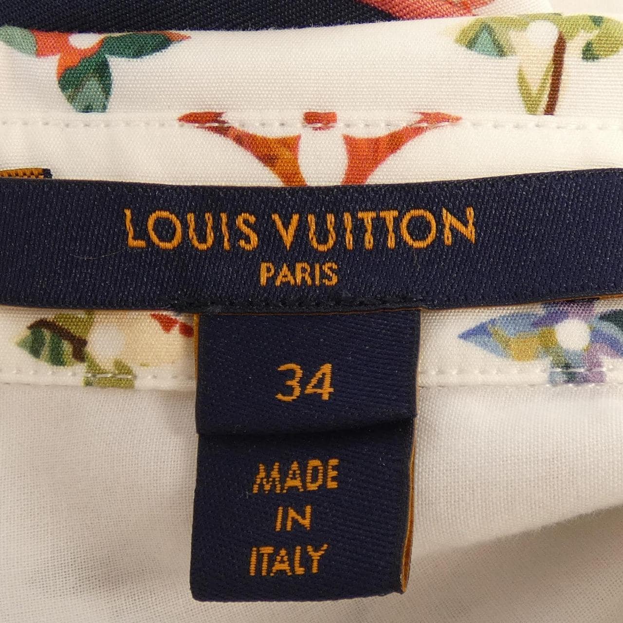 ルイヴィトン LOUIS VUITTON ヴィンテージフラワースカーフモノグラムシャツ FNTO89SS0 シャツ
