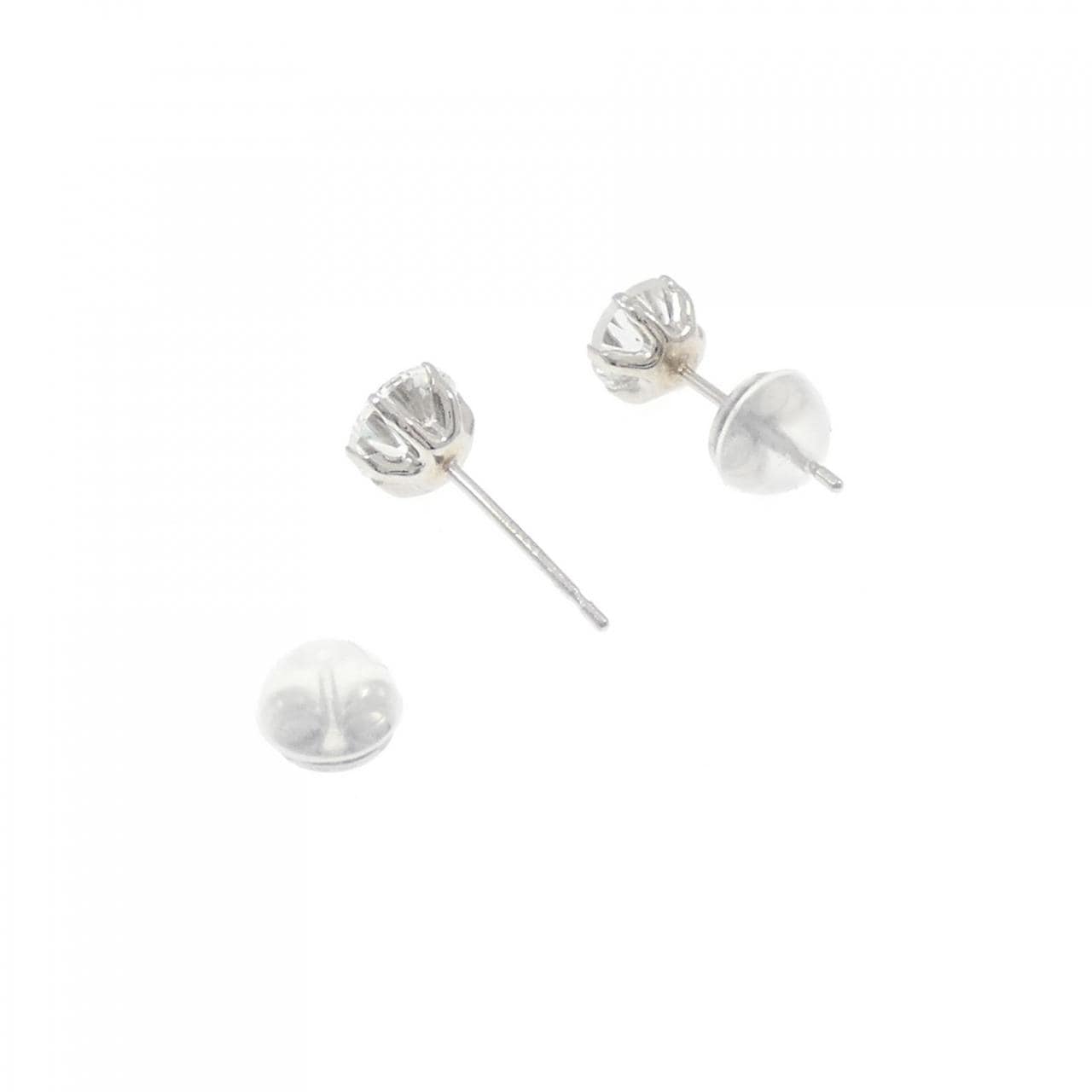 PT900 ソリティア ダイヤモンド ピアス 1.377CT