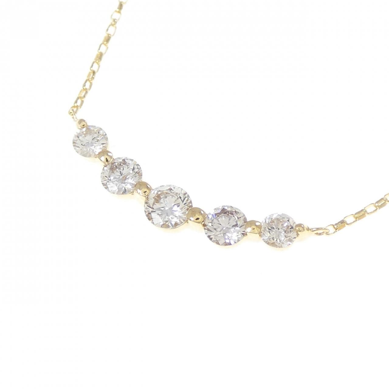 K18YG ダイヤモンド ネックレス 0.50CT