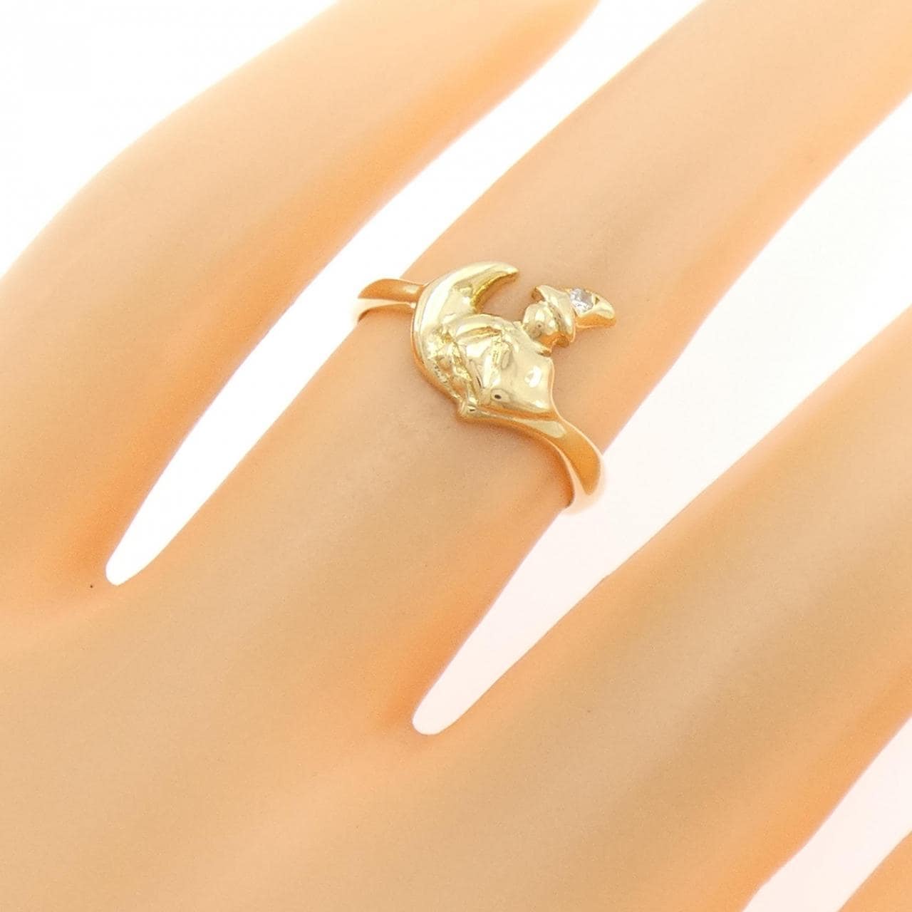 K18YG ダイヤモンド リング