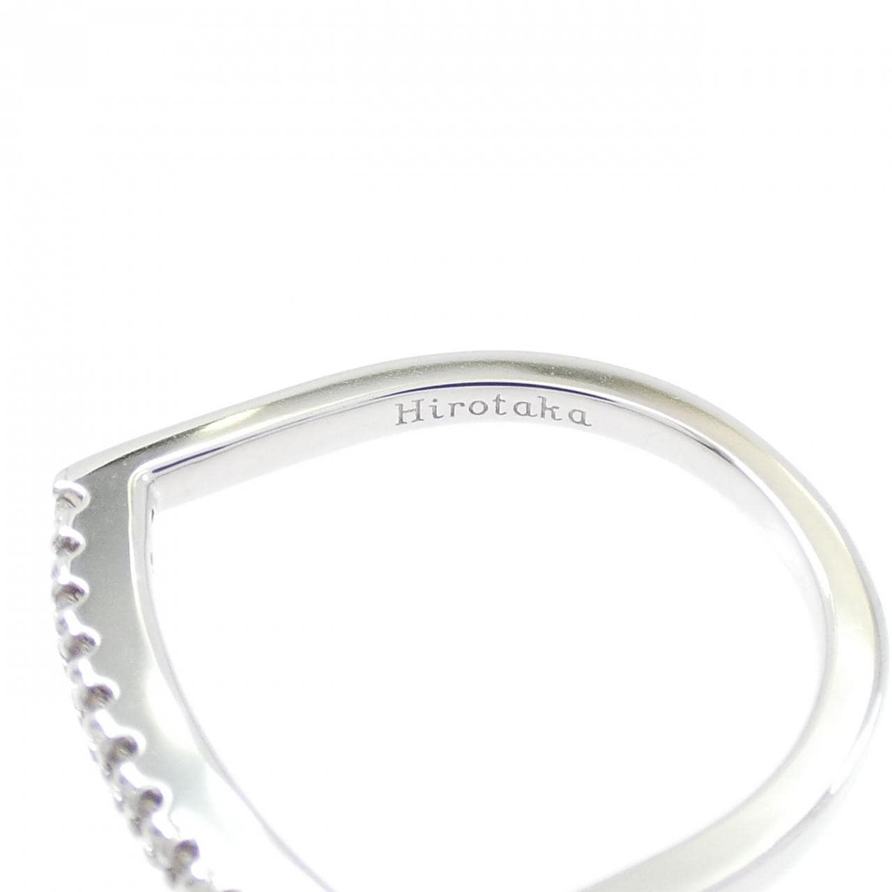 ヒロタカ Uシェープ リング 0.05CT