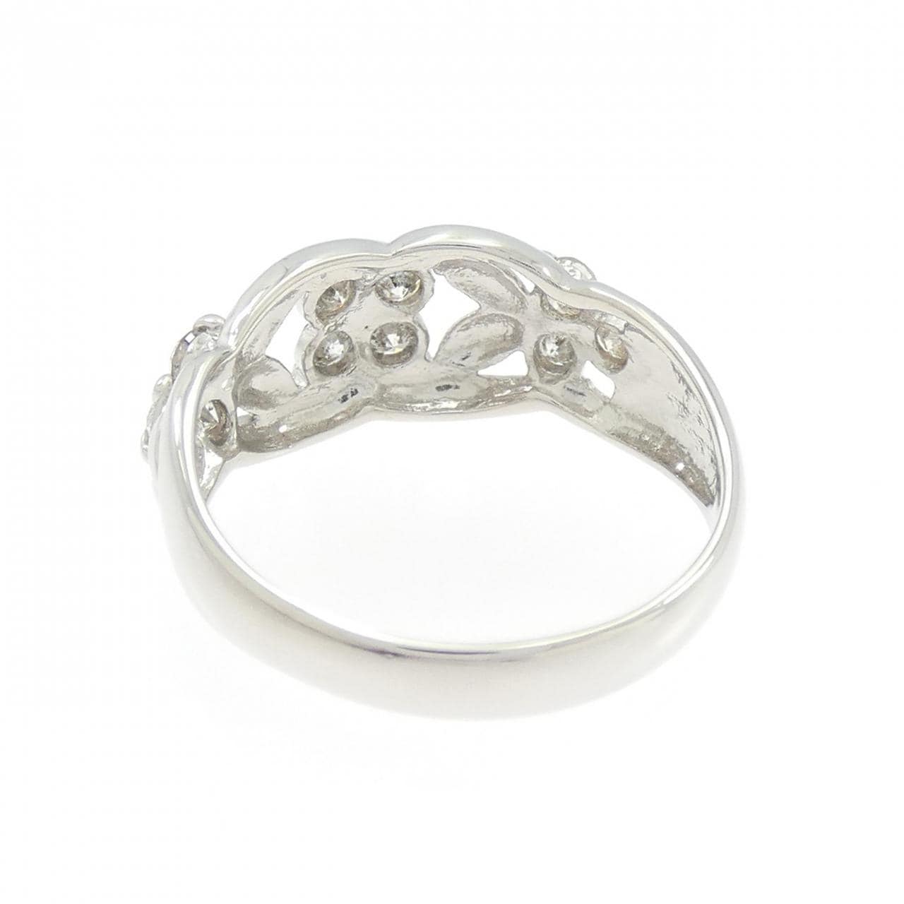 PT900 フラワー ダイヤモンド リング 0.50CT