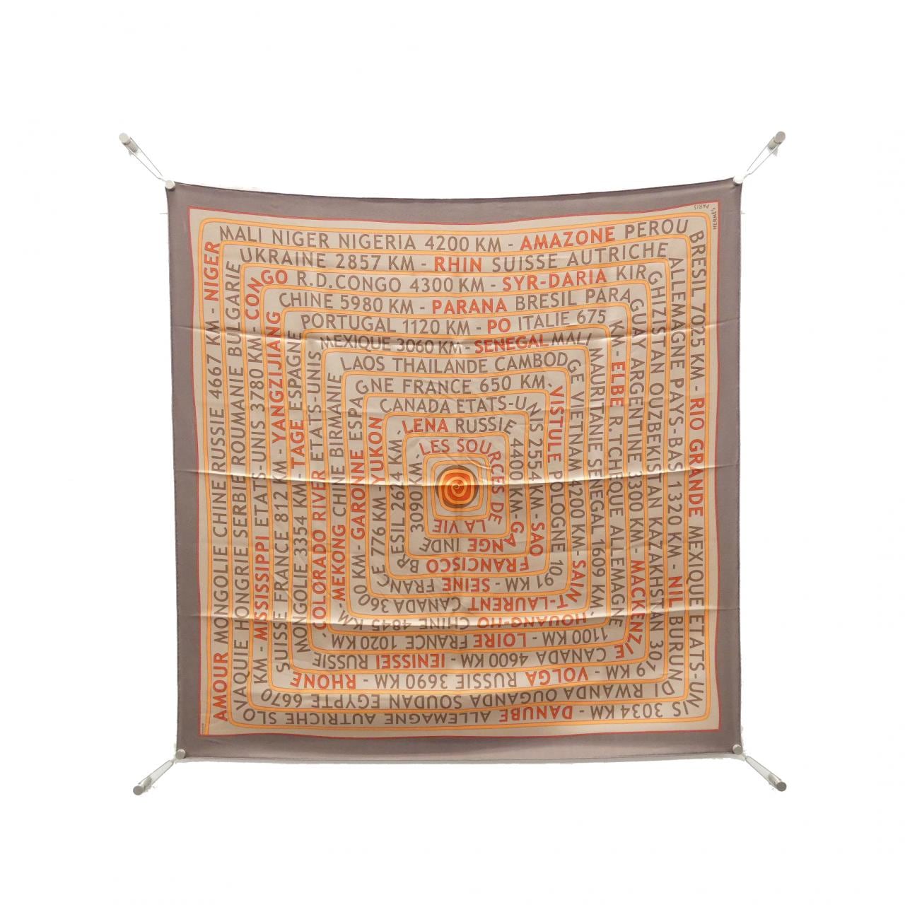 HERMES LES SOURCES DE LA VIE Carre Scarf