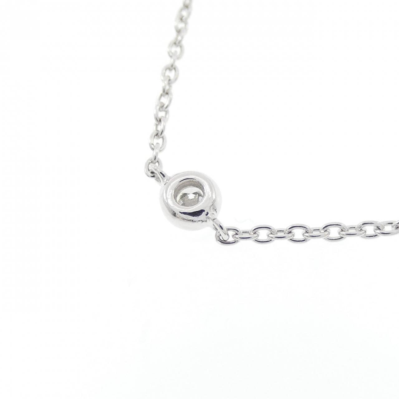 K18WG ダイヤモンド ネックレス 0.33CT