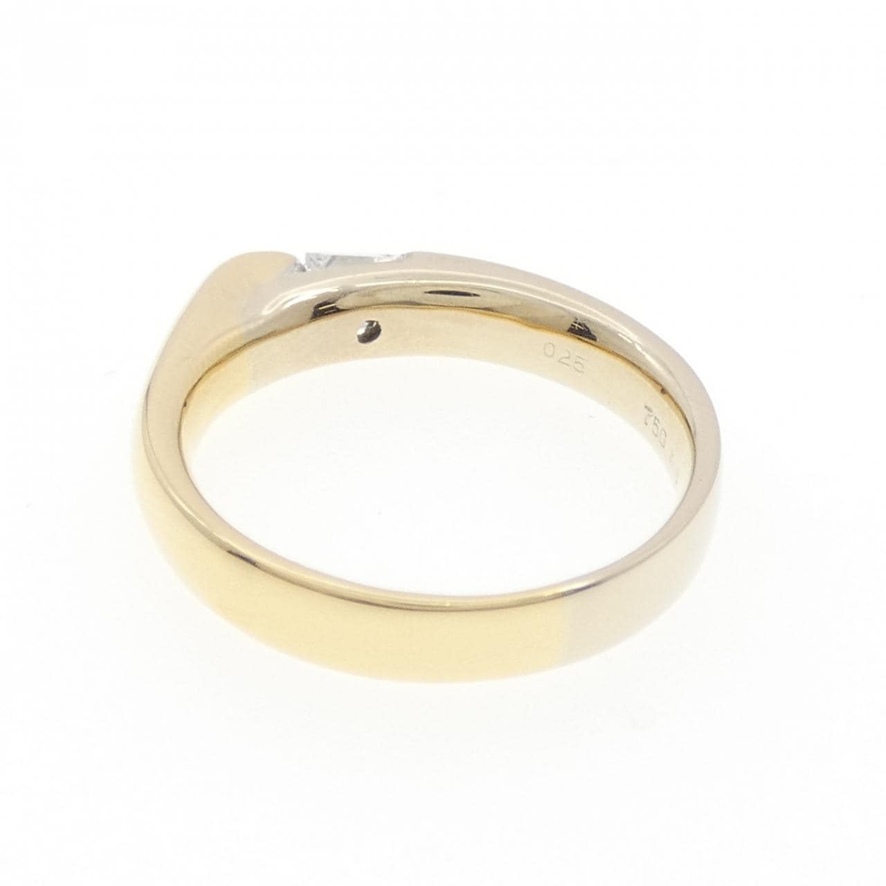 K18YG/K18WG ダイヤモンド リング 0.25CT