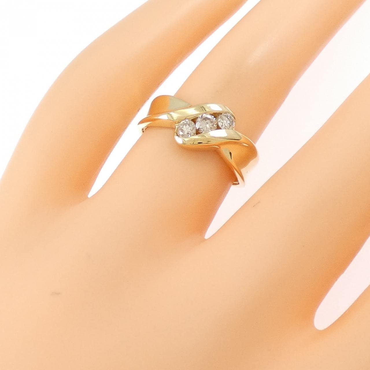 K18YG ダイヤモンド リング 0.30CT