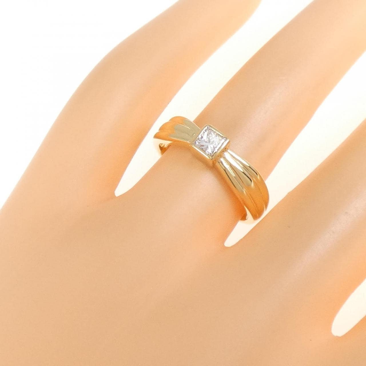 K18YG ダイヤモンド リング 0.30CT