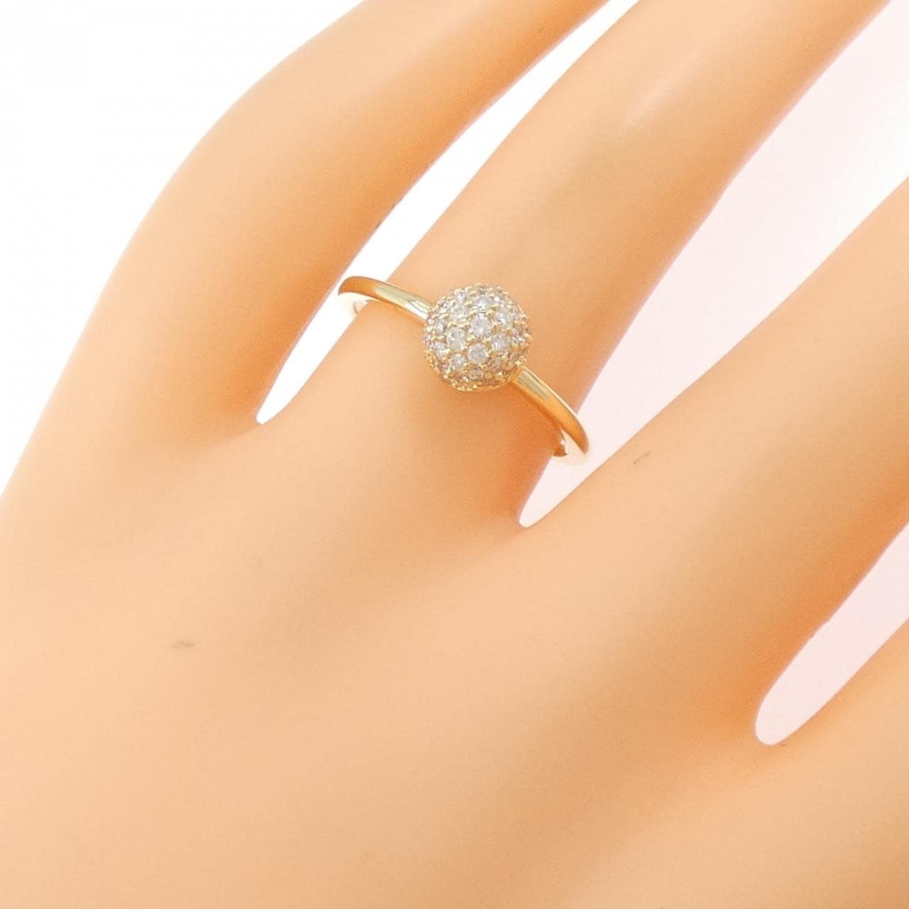 【リメイク】K18YG ダイヤモンド リング 0.30CT