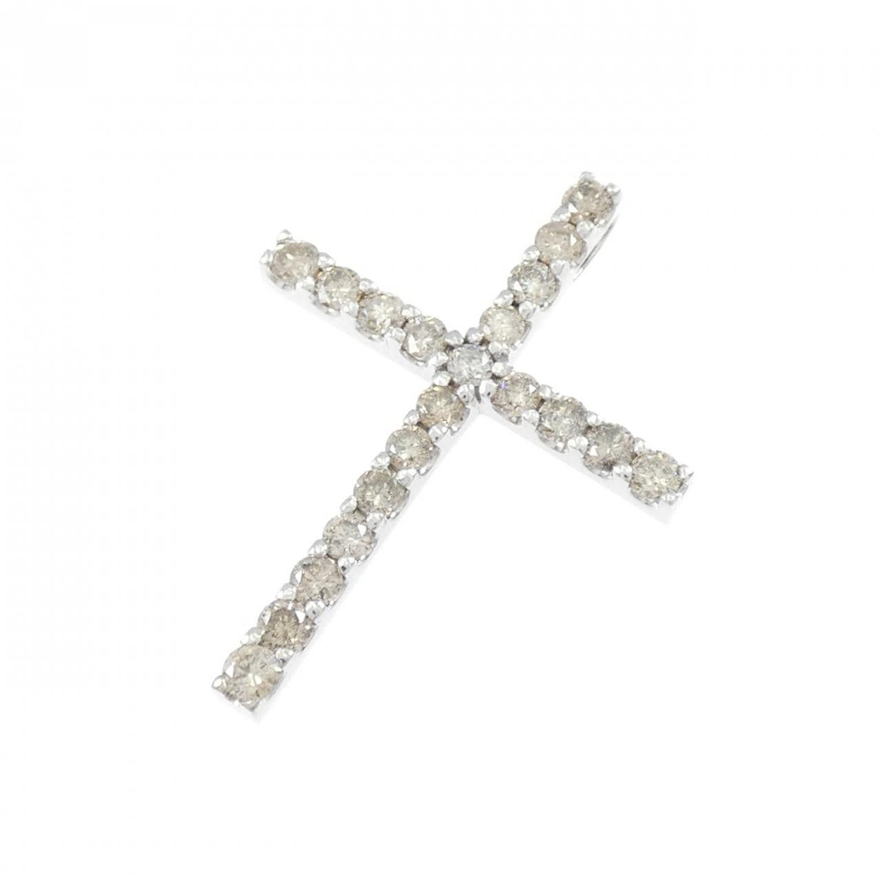 K14WG ダイヤモンド ペンダント 1.00CT