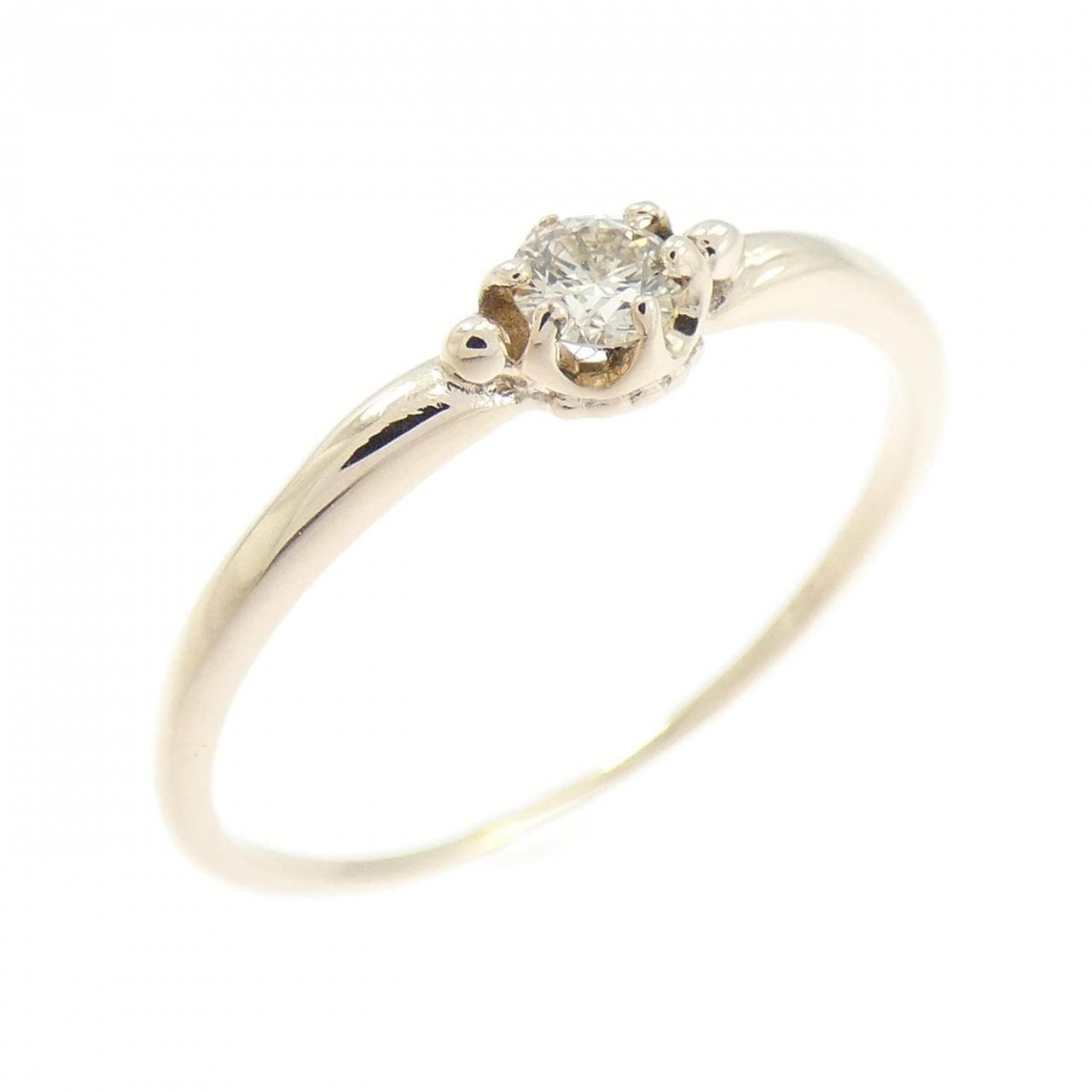 K10YG ダイヤモンド リング 0.08CT