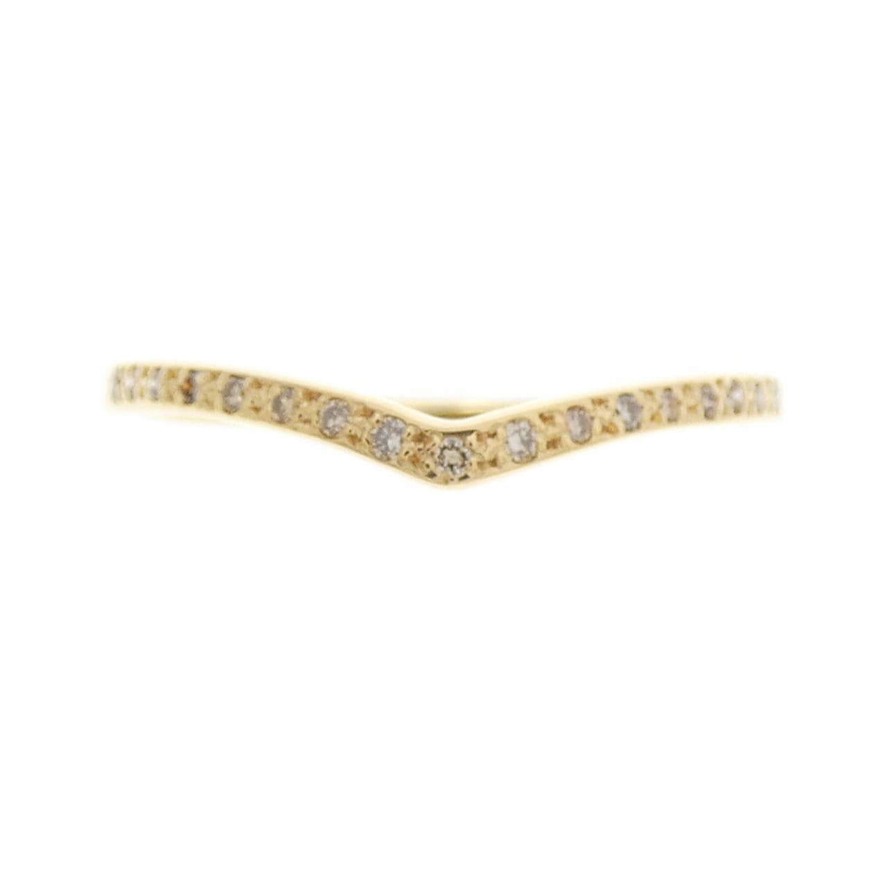 18KYG ダイヤモンド リング 0.05CT