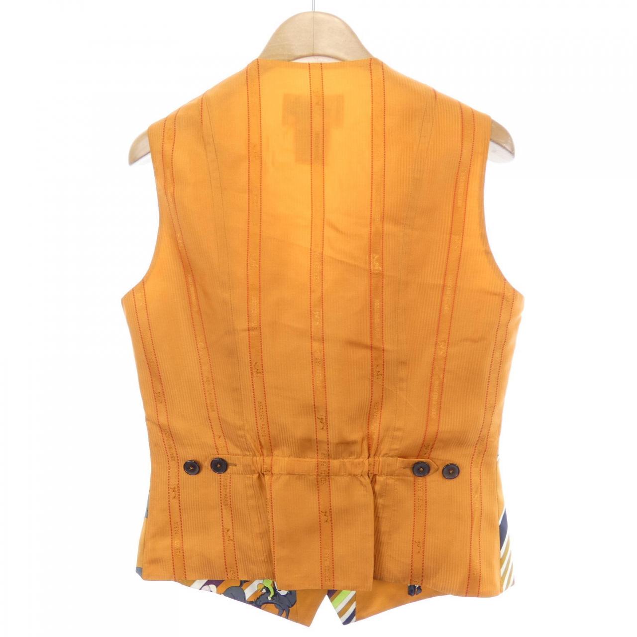 【ヴィンテージ】エルメス HERMES LES COURSES ツイルレーヌ. ベスト