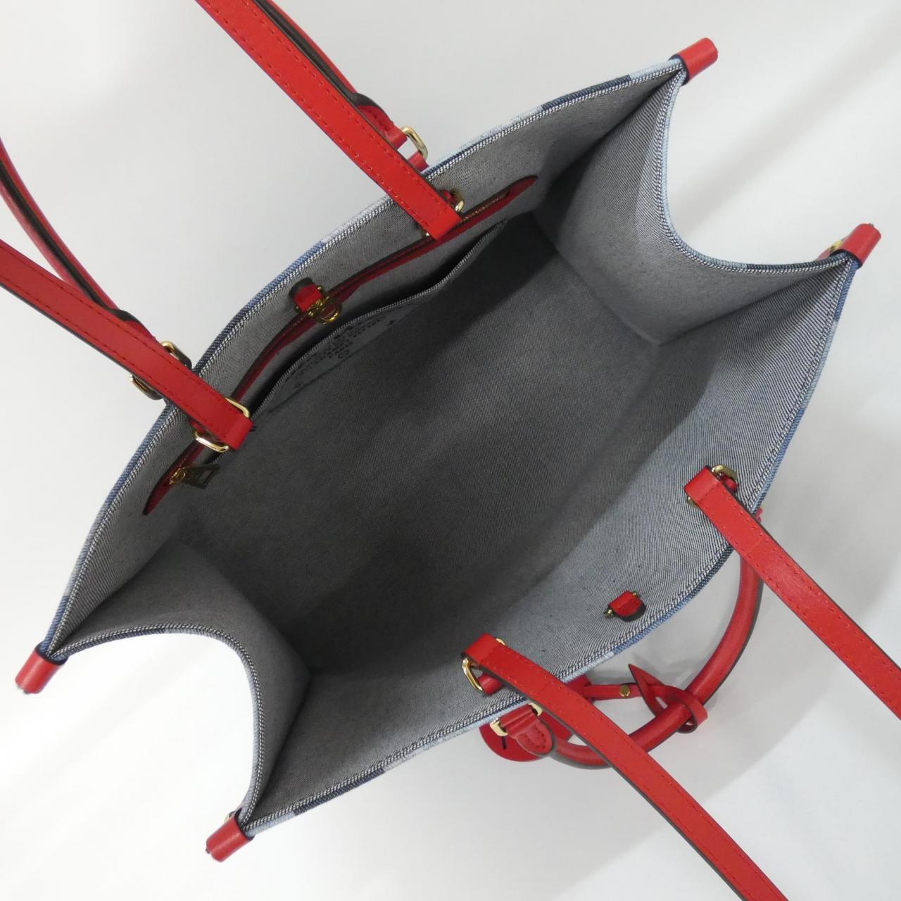 ルイヴィトン デニム モノグラム オンザゴー GM M44992 バッグ