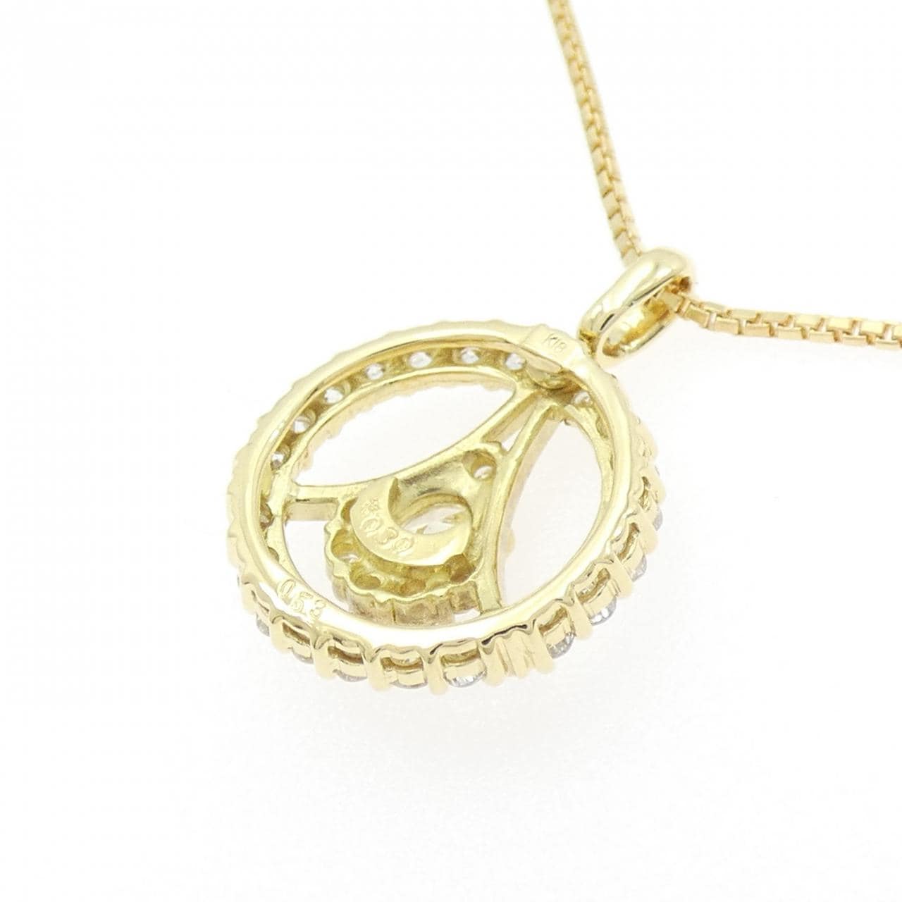 K18YG ダイヤモンド ネックレス 0.30CT