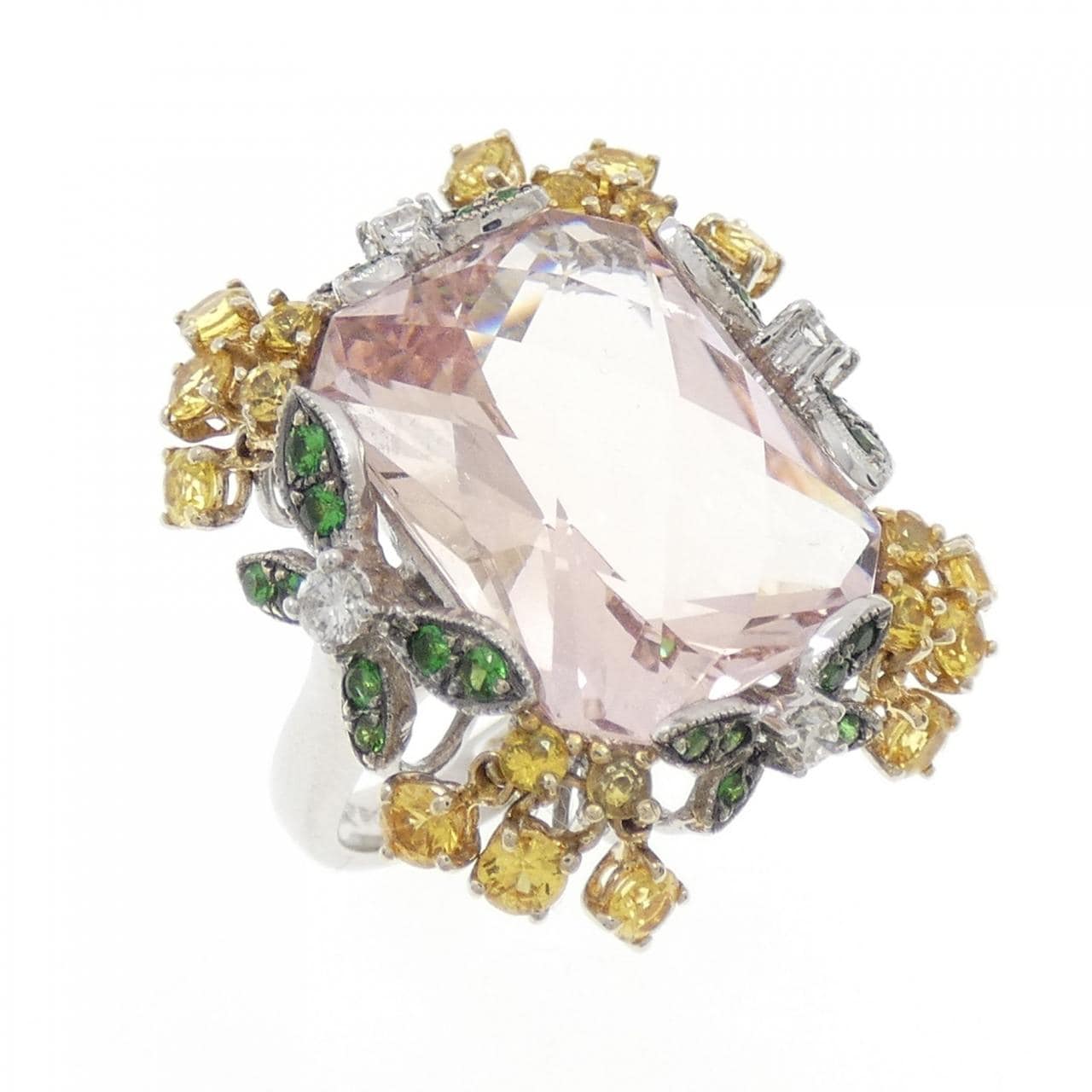 750WG/750YG モルガナイト リング 11.16CT