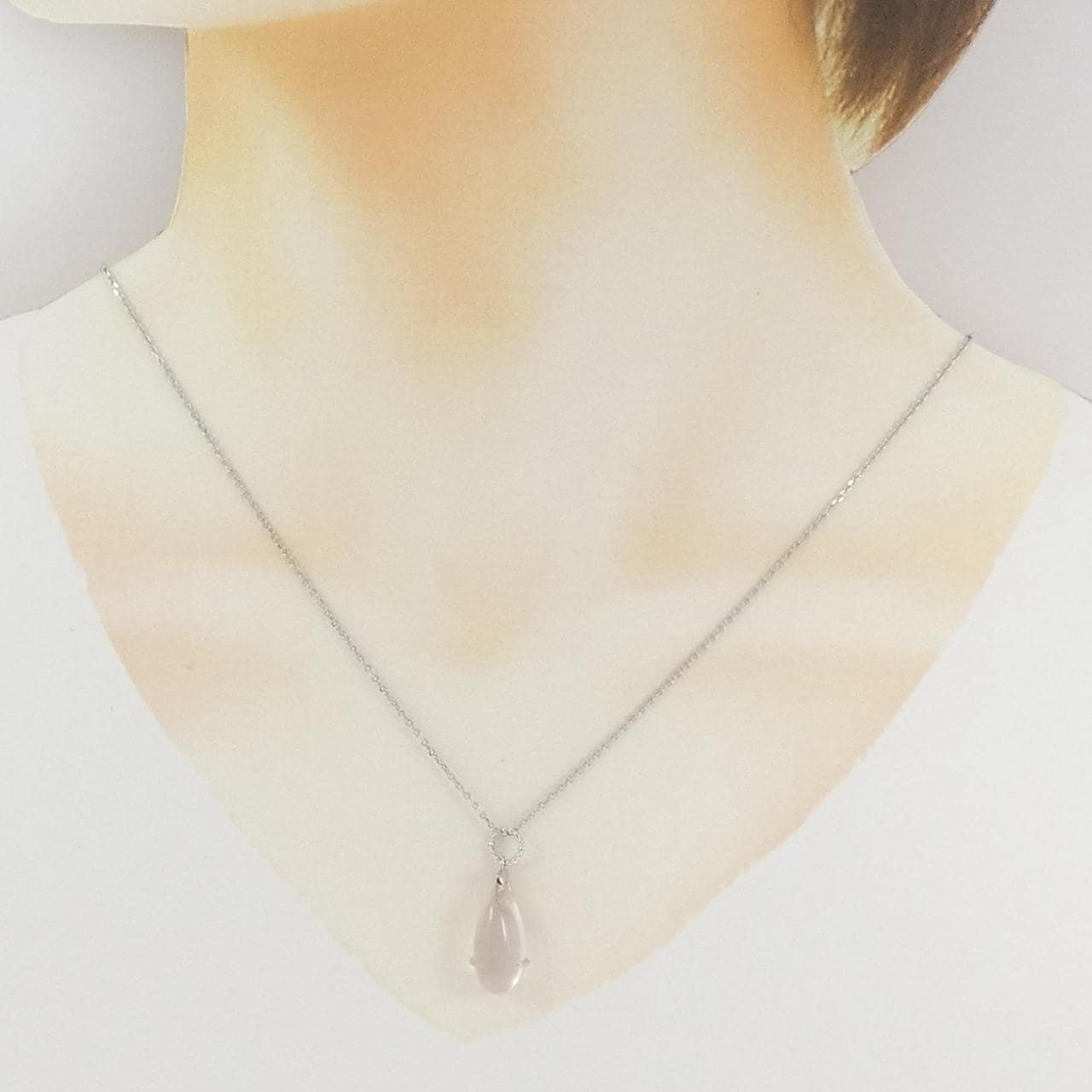 ジーエスティービー ローズクオーツ ネックレス 5.00CT