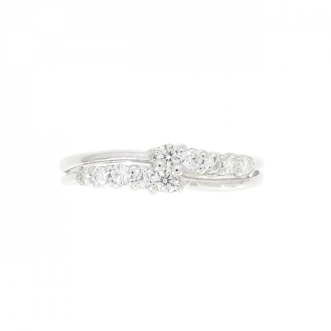 K18WG ダイヤモンド リング 0.20CT