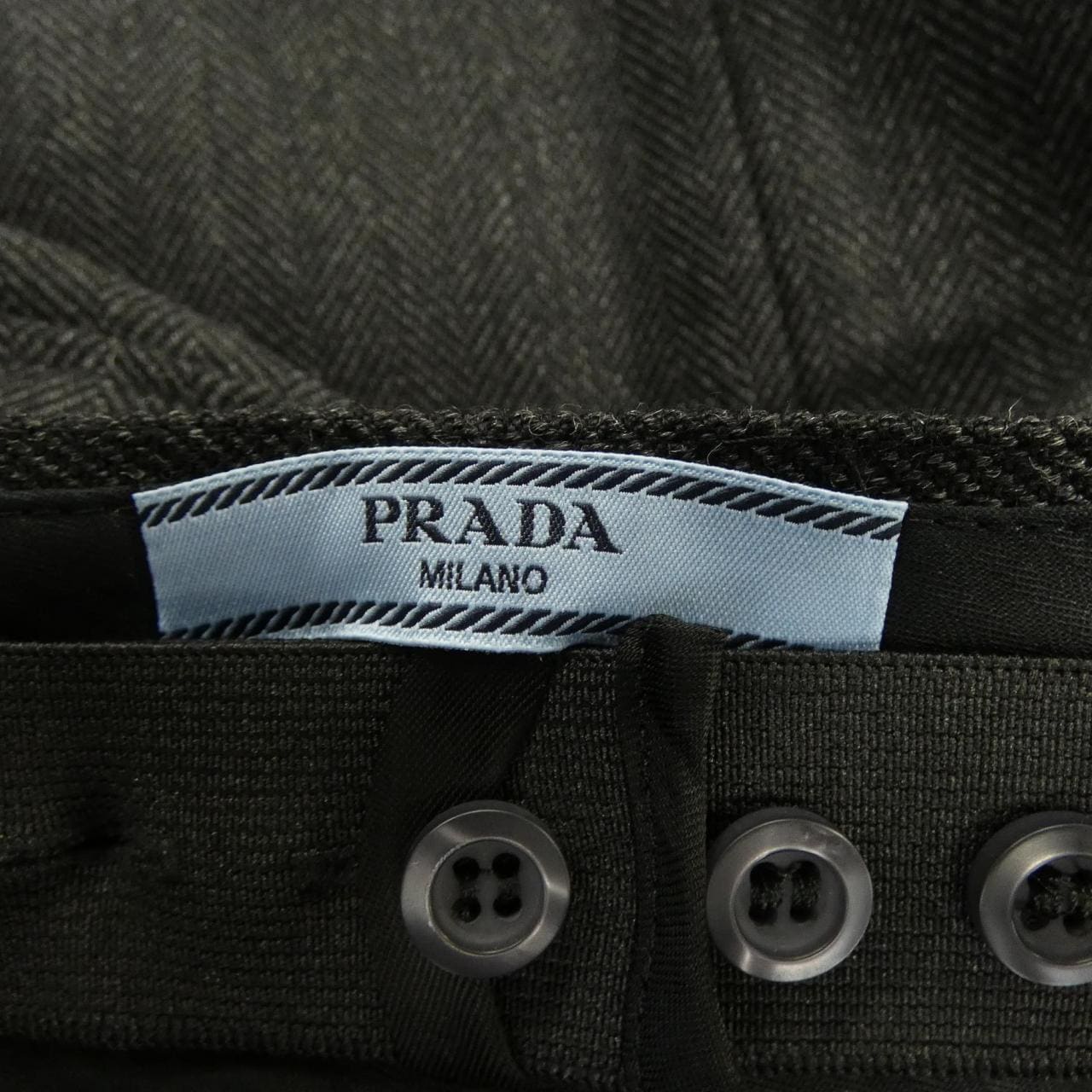 プラダ PRADA シェブロンウールミニスカート P132ZG SOOO 17YU スカート