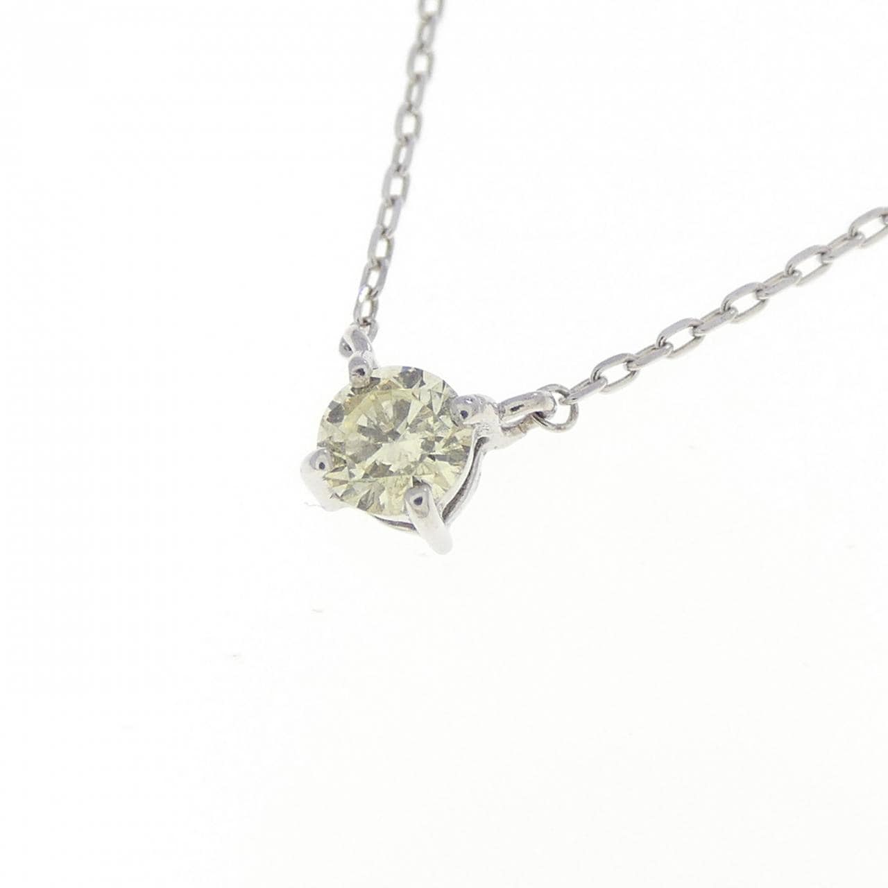 K10WG ダイヤモンド ネックレス 0.10CT