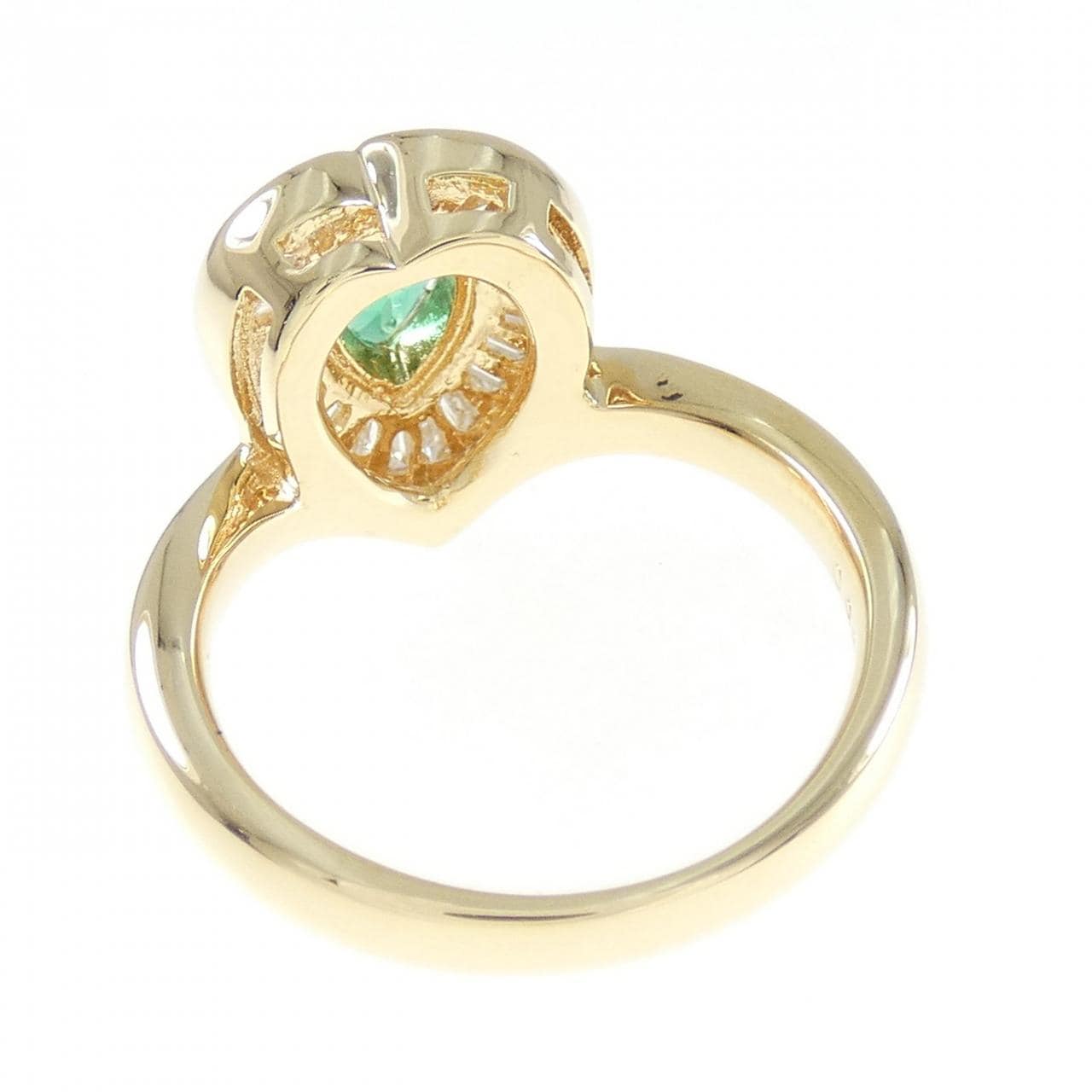 K18YG エメラルド リング 0.56CT