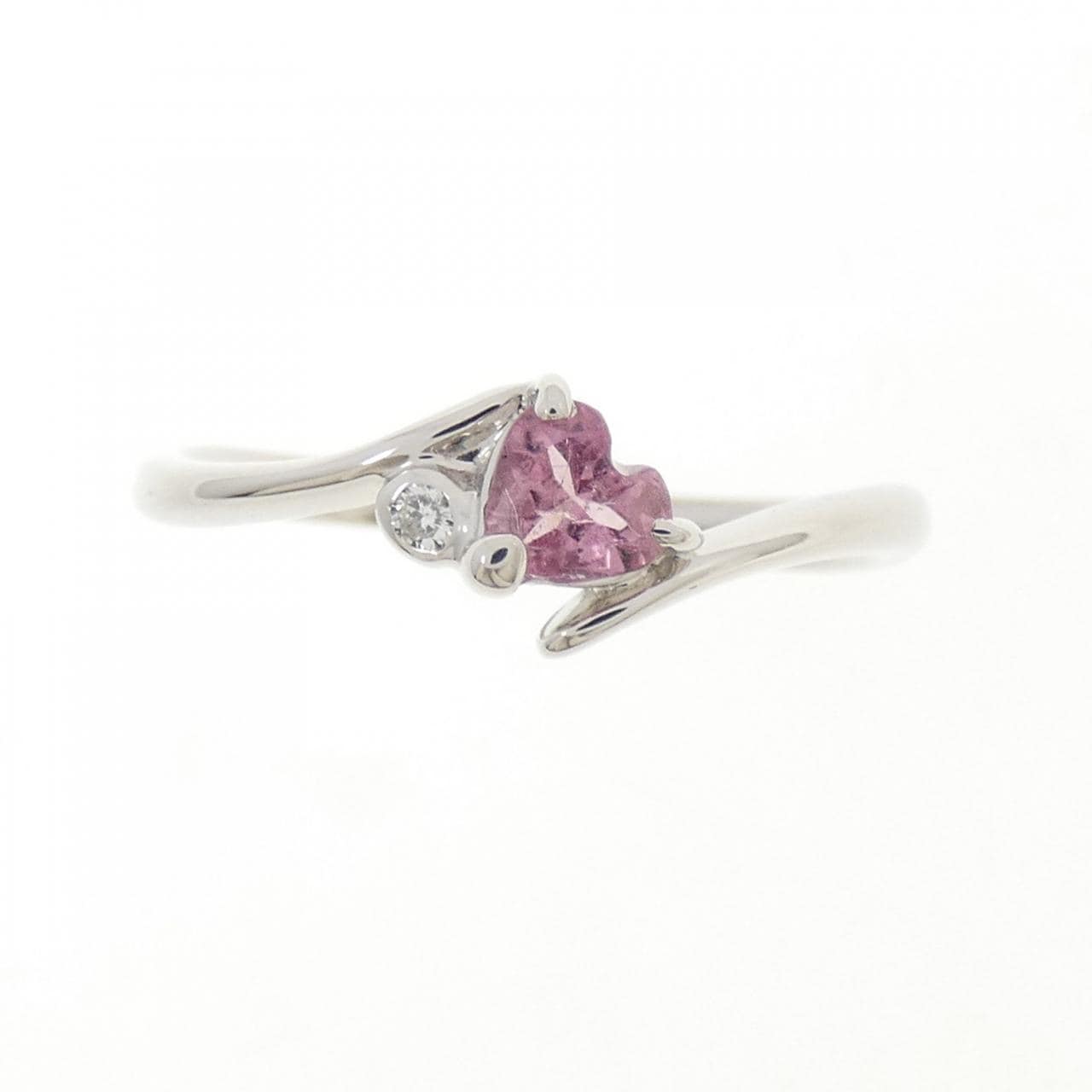 PT850 ハート トルマリン リング 0.21CT