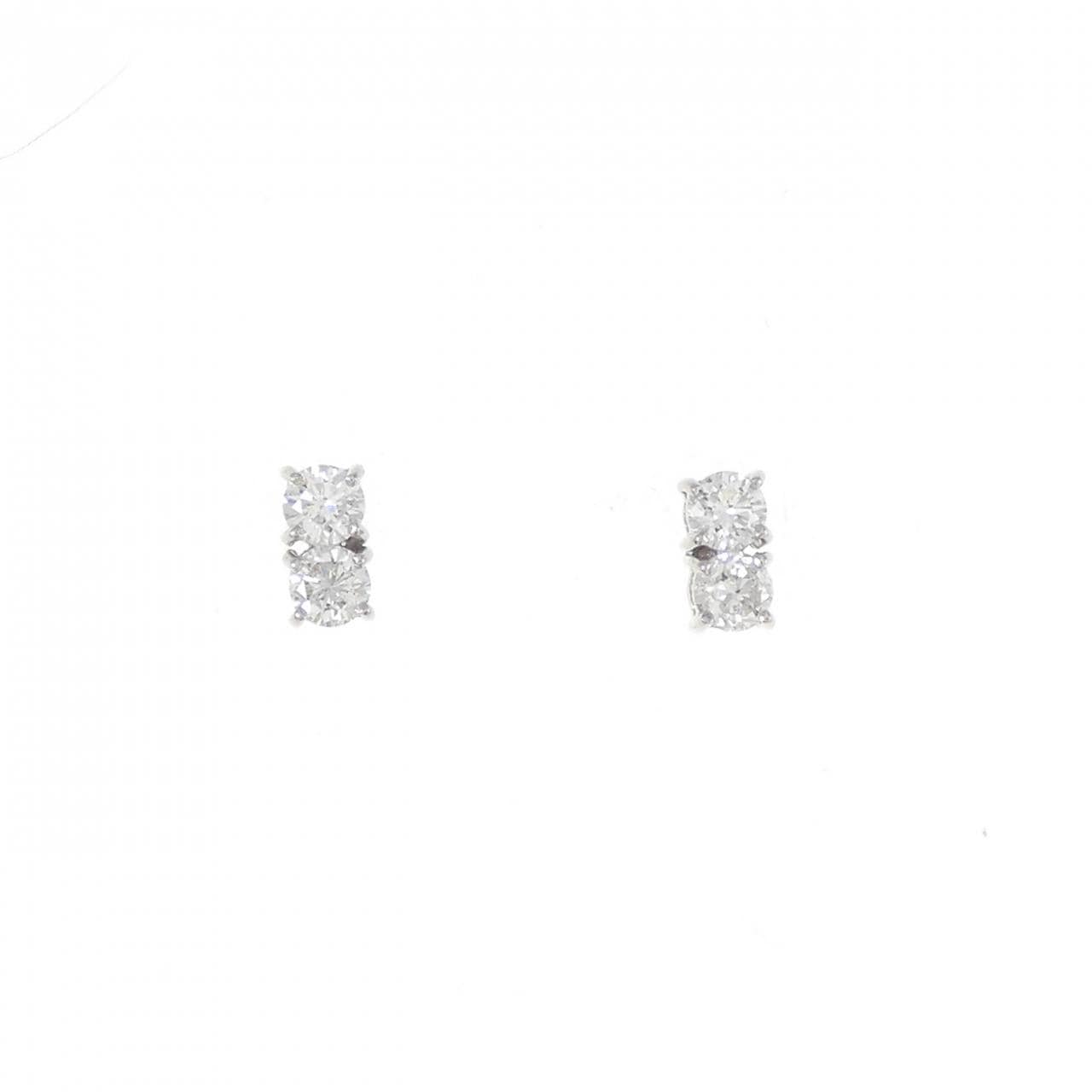 【リメイク】PT ダイヤモンド ピアス 0.32CT