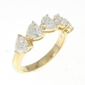 【新品】K18YG ダイヤモンド リング 1.515CT F SI1-2 ハートシェイプ