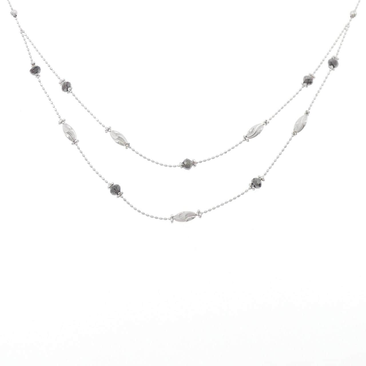 K18WG ダイヤモンド ネックレス 1.5CT