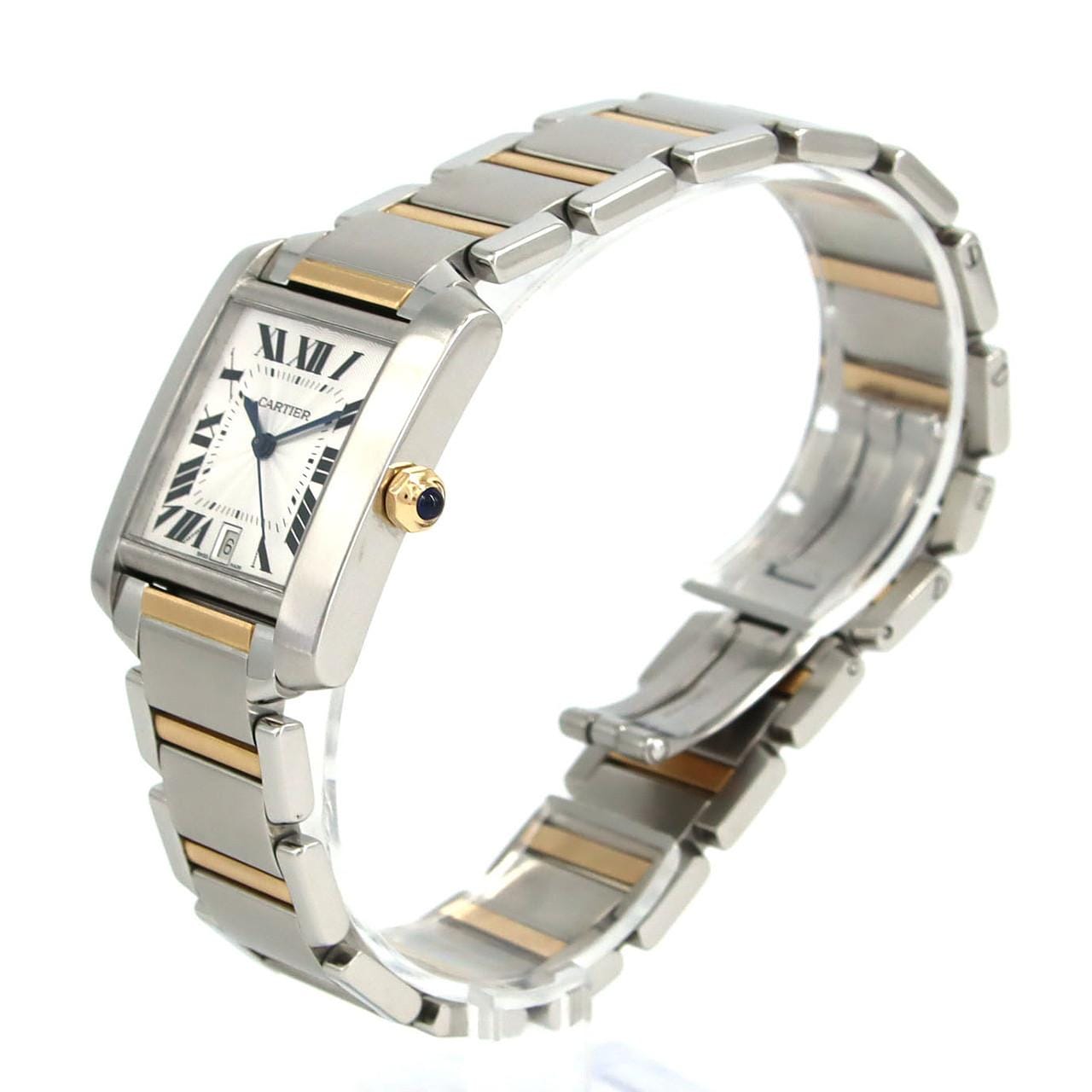 カルティエ タンクフランセーズLM コンビ W51005Q4 SSxYG 自動巻