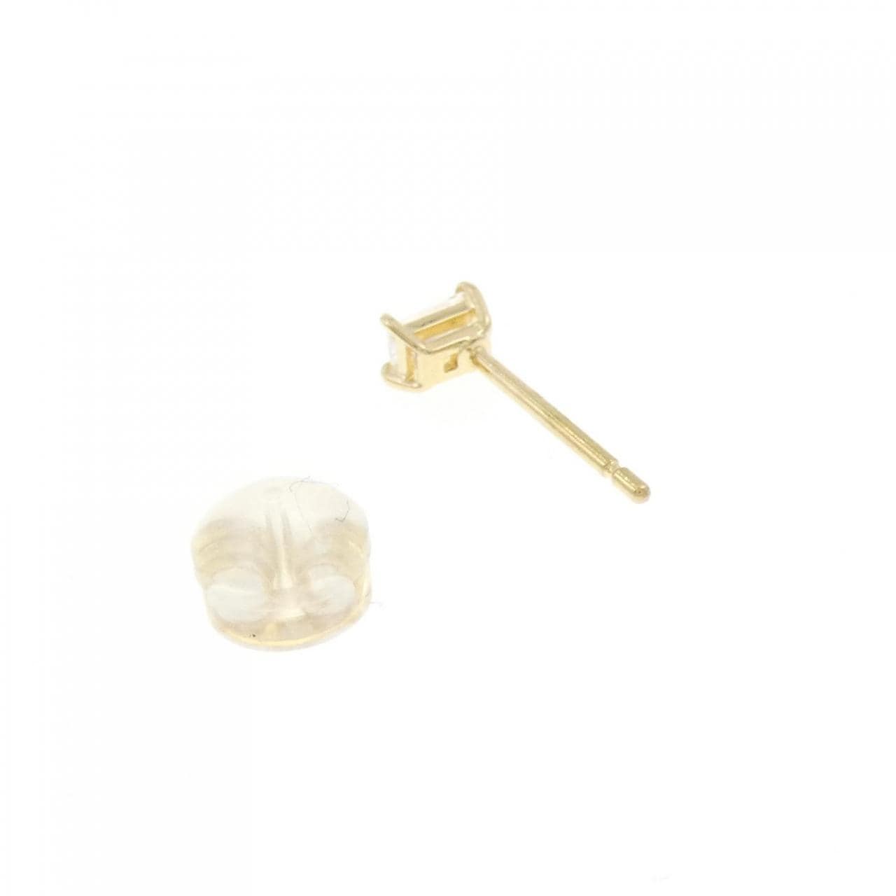 K18YG ダイヤモンド ピアス 0.10CT 片耳