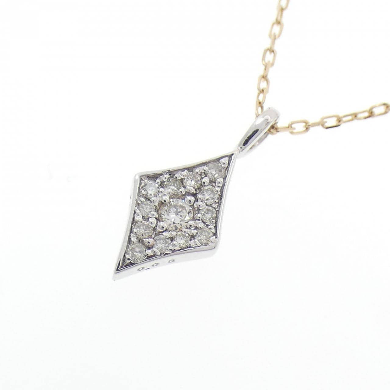 K10WG/K10YG ダイヤモンド ネックレス 0.08CT