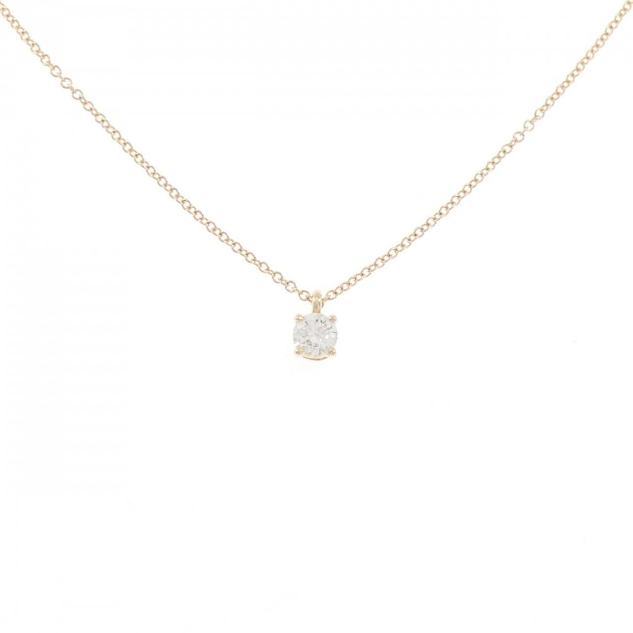 ティファニー ソリティア ネックレス 0.32CT G VVS1 3EXT