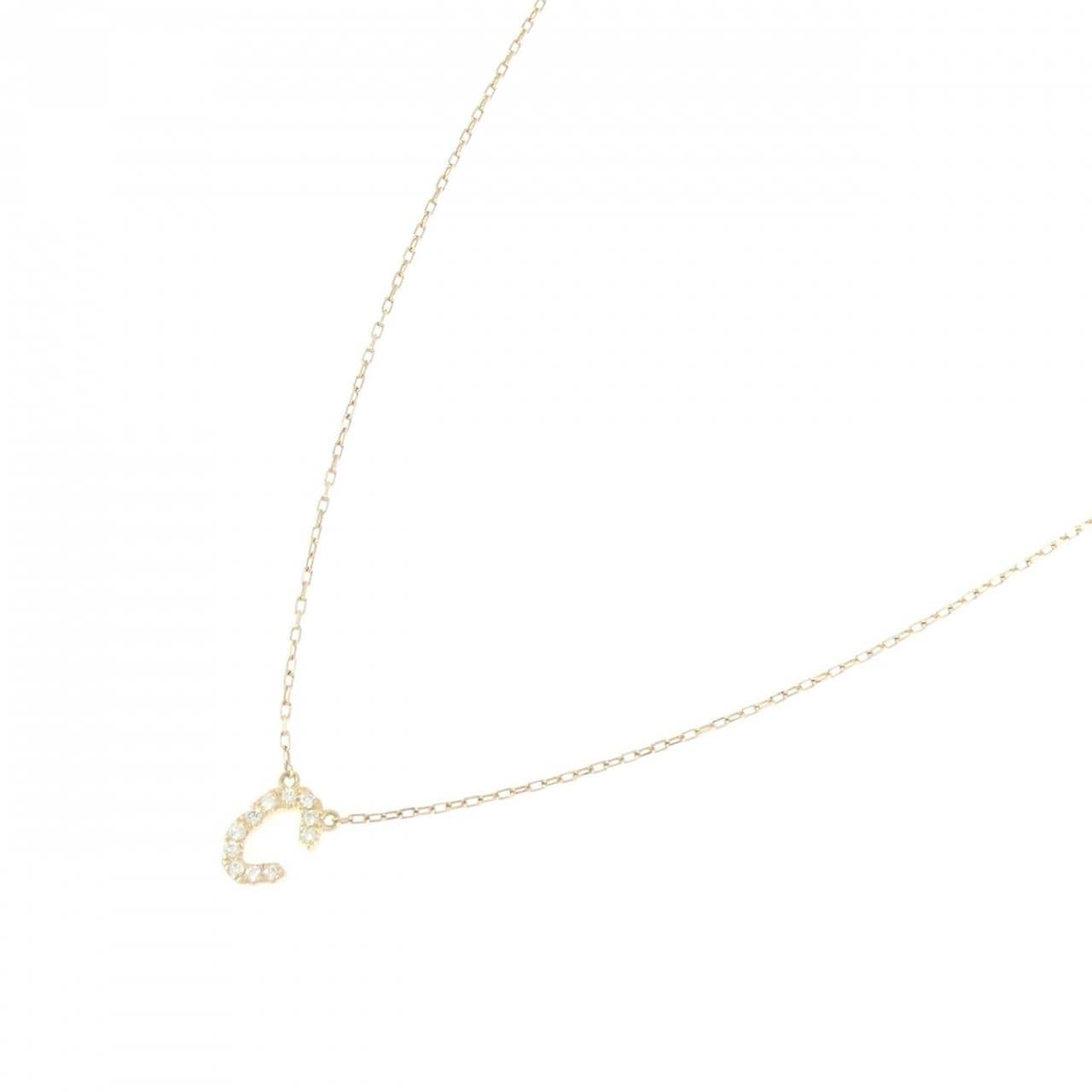 アーカー イニシャル ネックレス 0.05CT