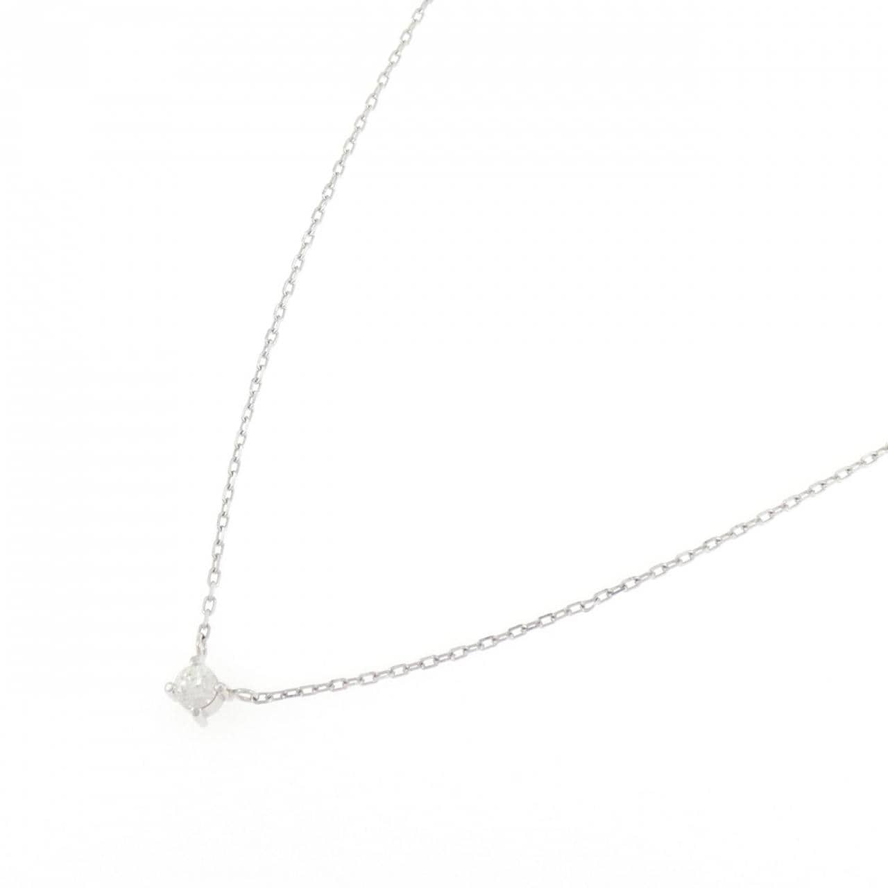 PT/PM850 ソリティア ダイヤモンド ネックレス 0.13CT