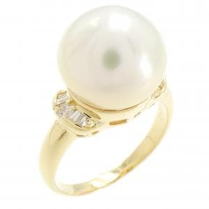 White Butterfly Pearl ring