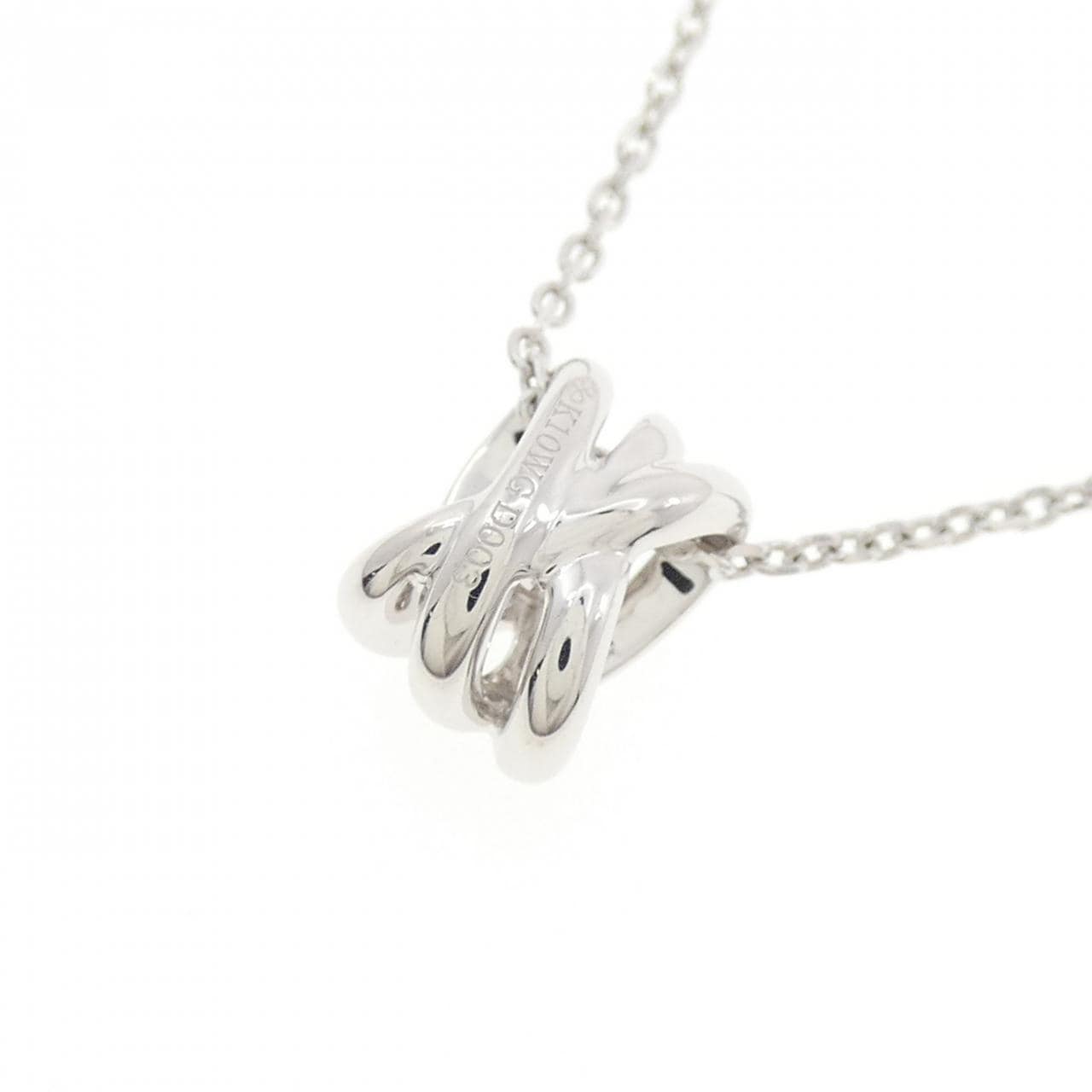 K10WG ダイヤモンド ネックレス 0.03CT
