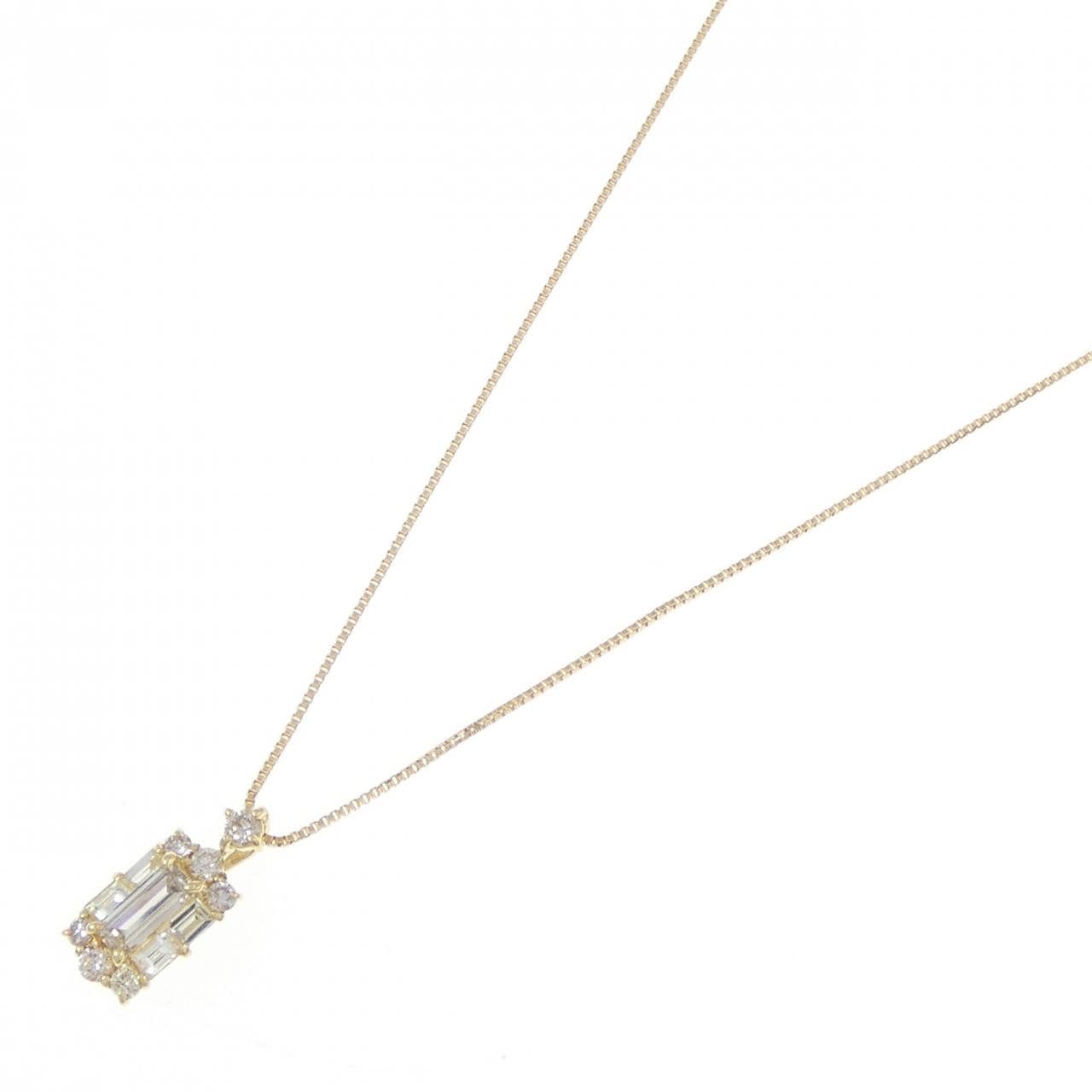 [BRAND NEW] K18YG Diamond necklace 0.17CT