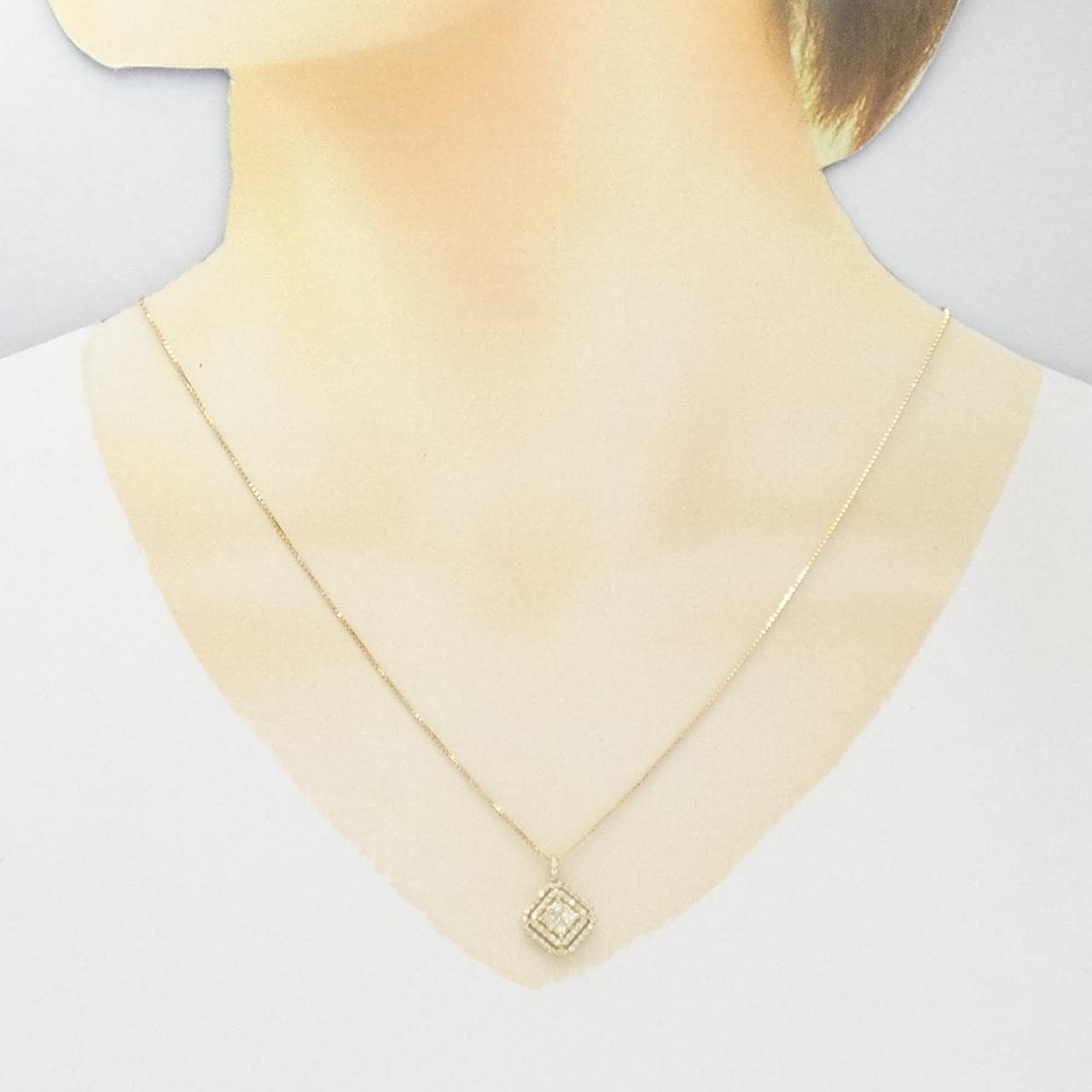 【新品】K18YG ダイヤモンド ネックレス 0.50CT