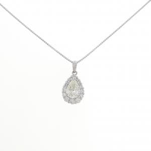 PT900/PT850 ダイヤモンド ネックレス 1.038CT M SI1 ペアシェイプ