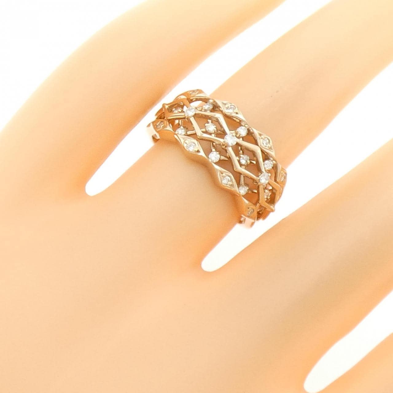 K18PG ダイヤモンド リング 0.20CT