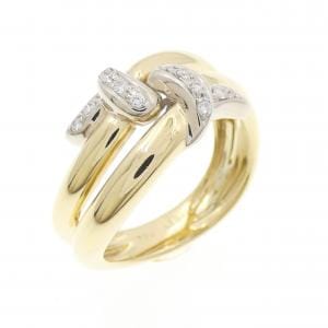 750YG/750WG ダイヤモンド リング 0.12CT