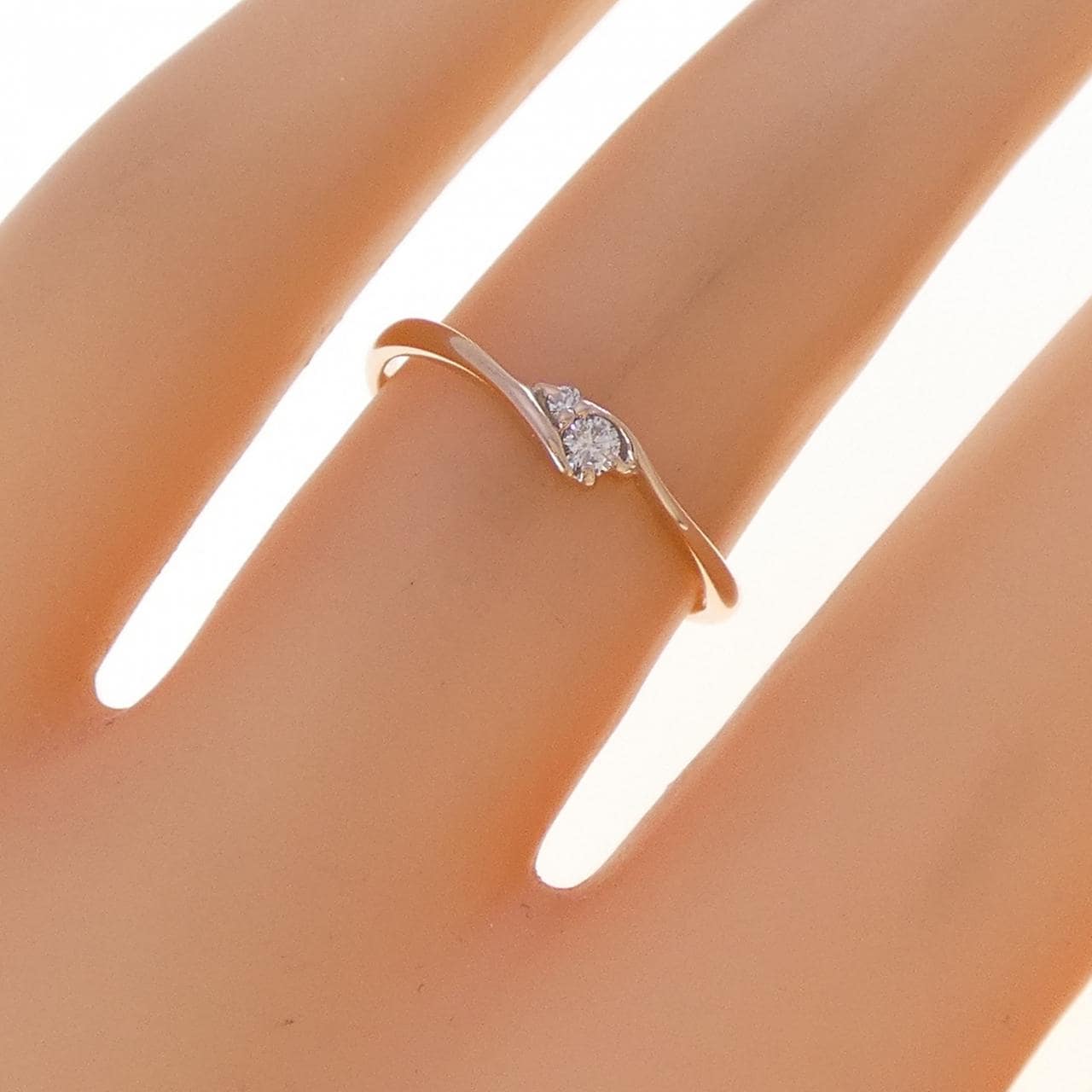 K10PG ダイヤモンド リング 0.05CT