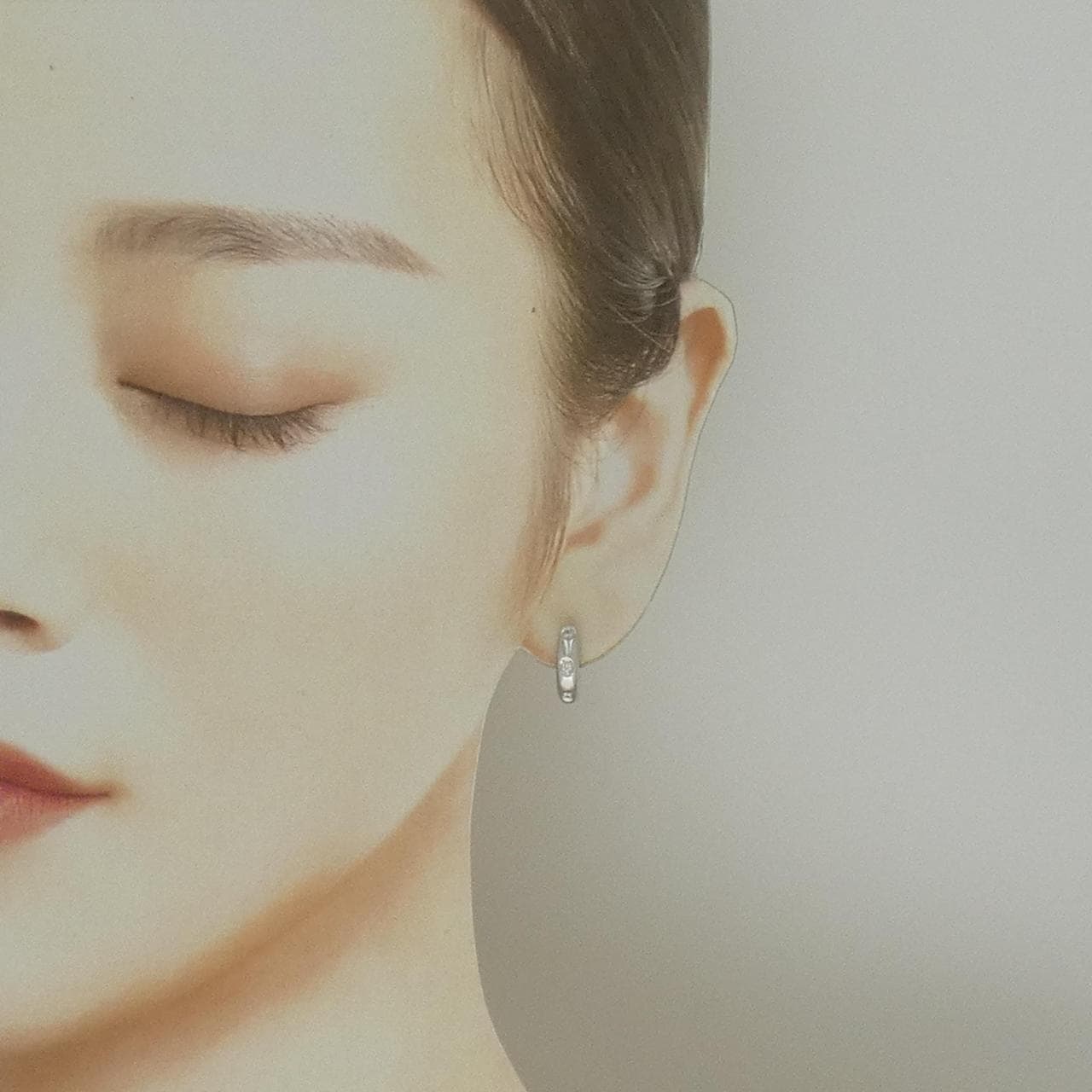 ミキモト ダイヤモンド ピアス 0.06CT 片耳