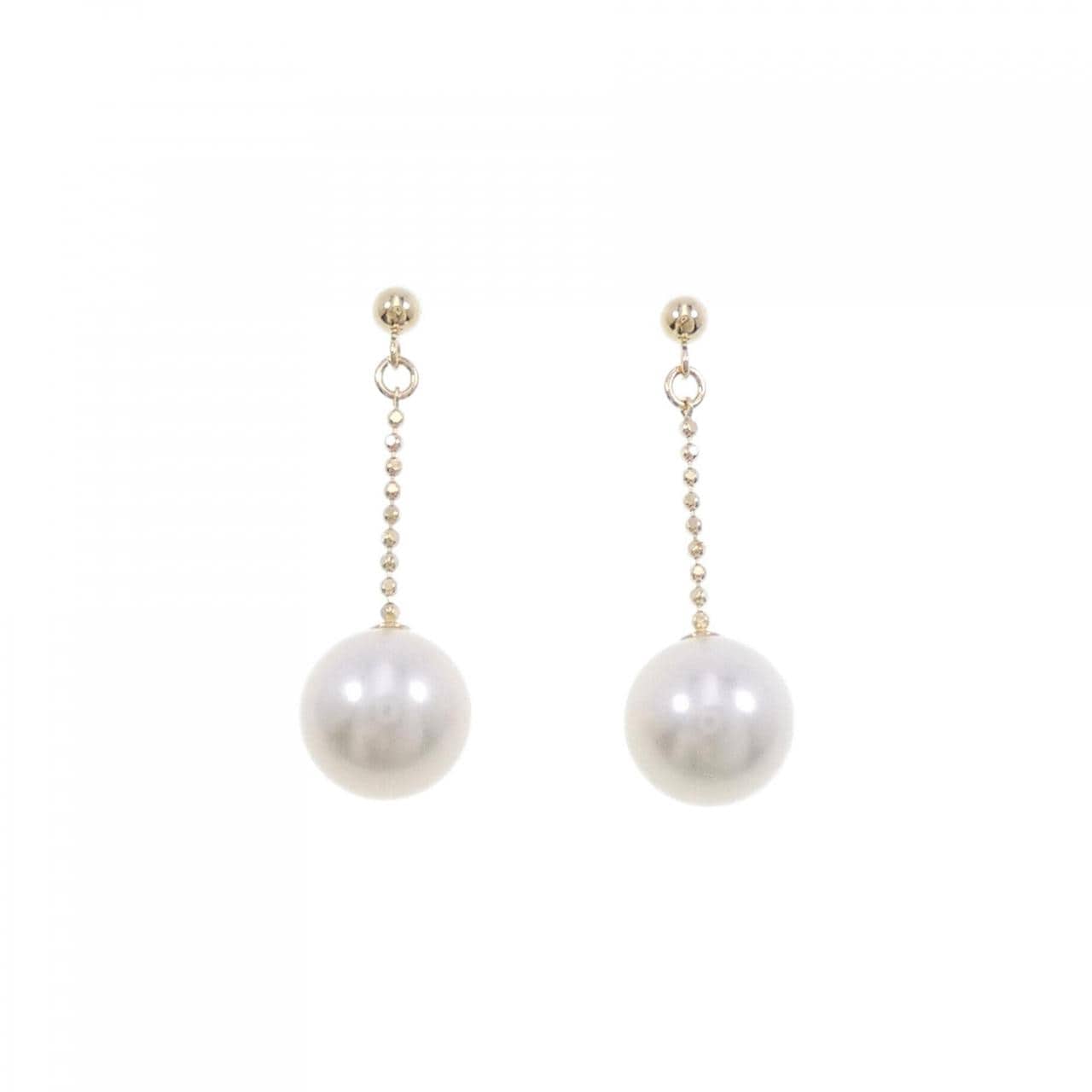 K18YG Akoya pearl earrings 8.2mm
