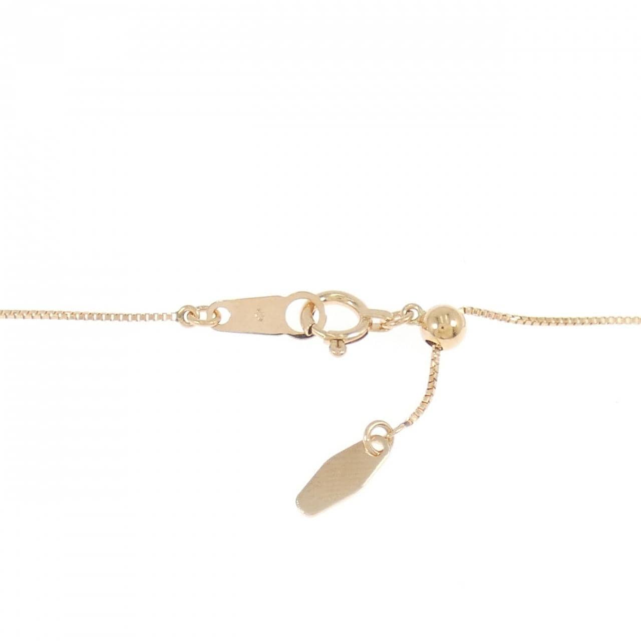 K18PG ダイヤモンド ネックレス 0.18CT