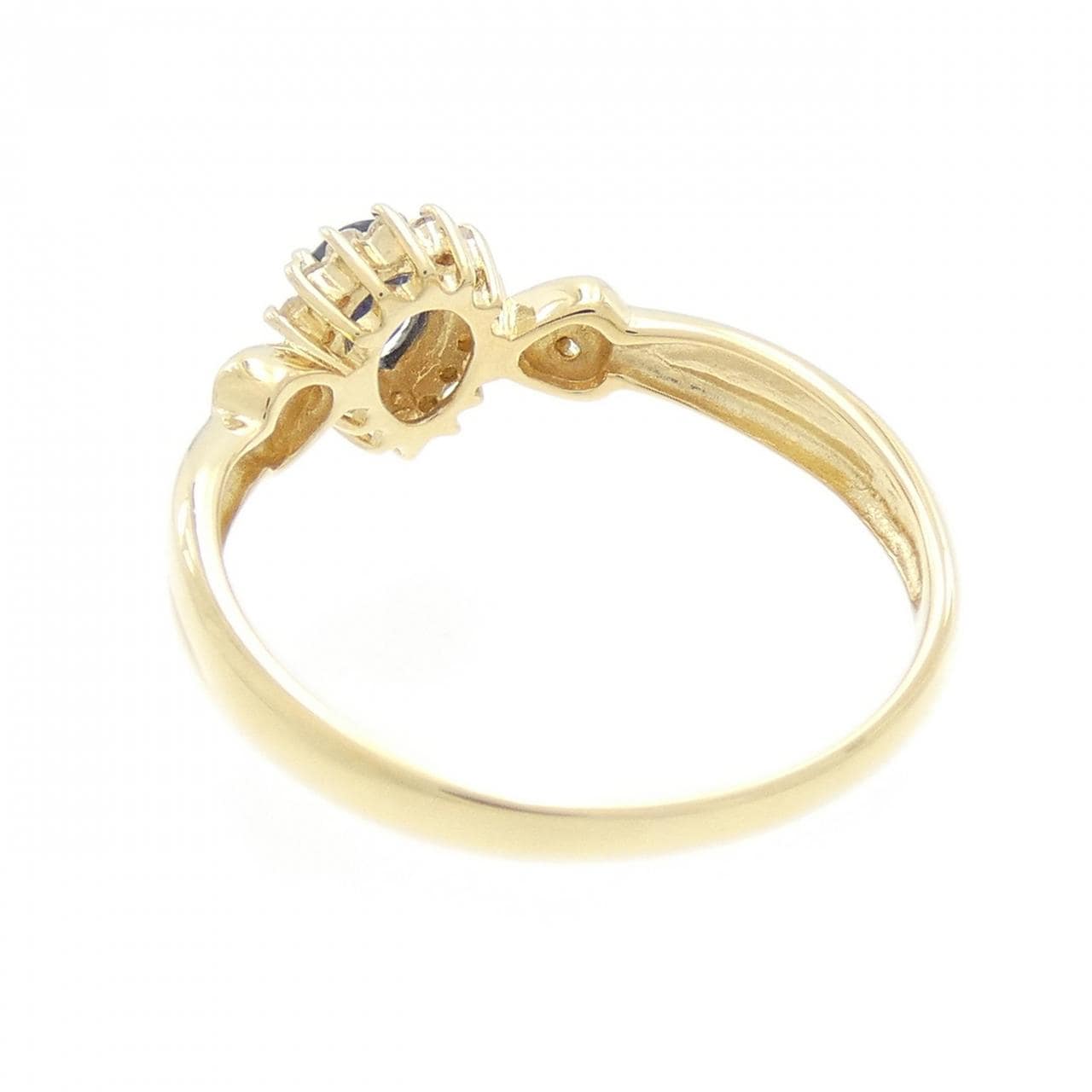 K18YG サファイヤ リング 0.27CT